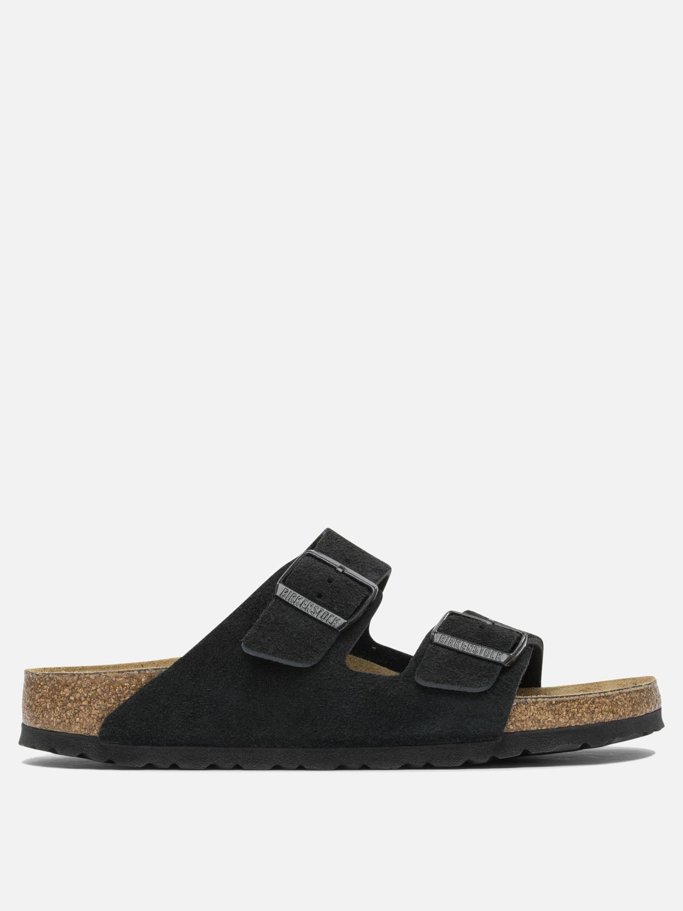 Slides 100% suede - 100% EVA  Nero - Birkenstock Uomo | PDP | VIETTI Online Store | Zoom-Modal
