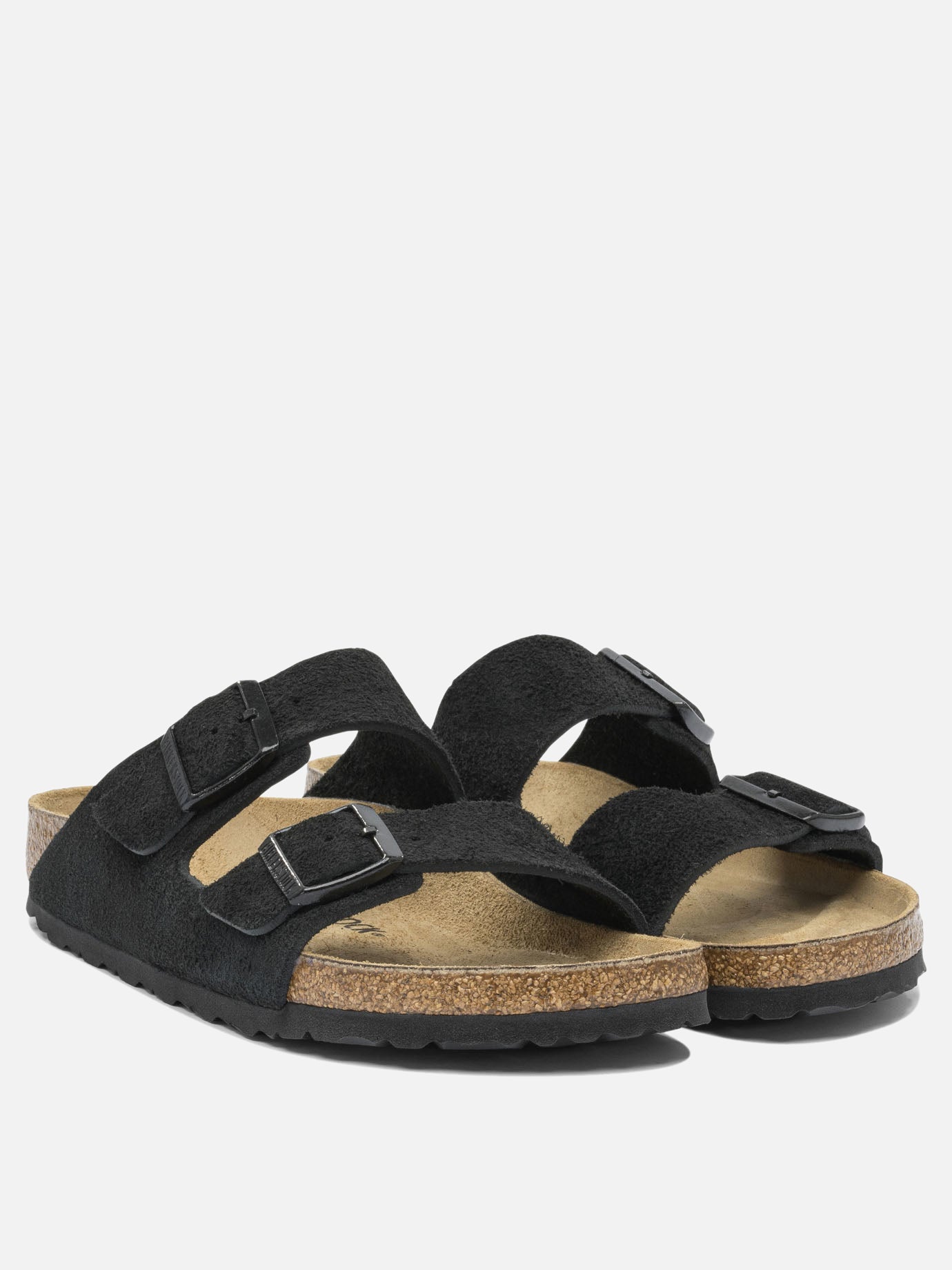 Slides 100% suede - 100% EVA  Nero - Birkenstock Uomo | PDP | VIETTI Online Store | thumbnail_2