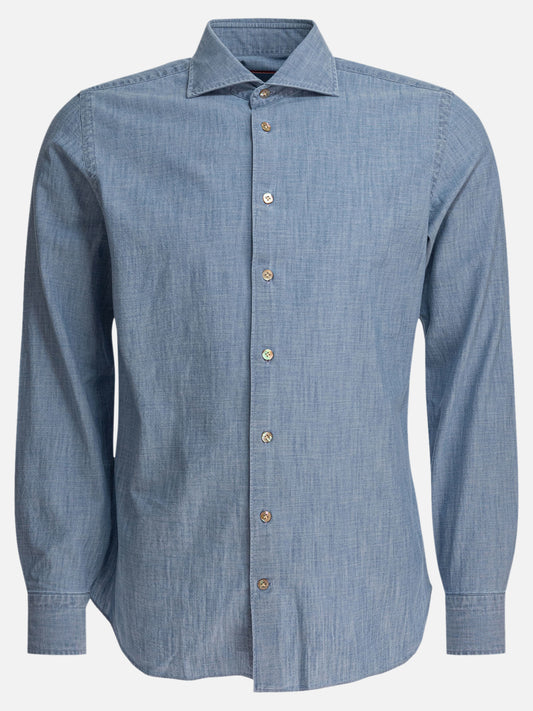 Casual shirts Solid colour  Light blue - Borriello Men | PLP | VIETTI Online Store 
