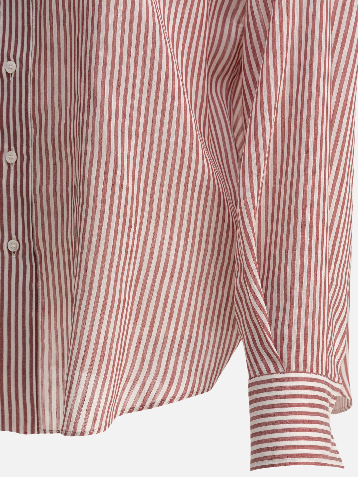 Camicie casual Striped  Bordeaux - Brunello Cucinelli Donna | PDP | VIETTI Online Store | Zoom-Modal_4

