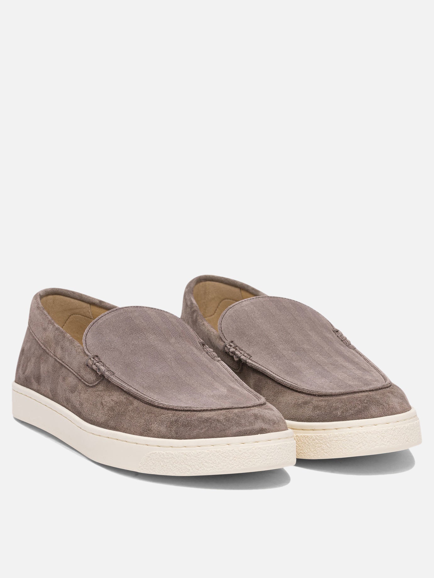 Loafers 100% suede - 100% rubber  Brown - Brunello Cucinelli Men | PDP | VIETTI Online Store | thumbnail_2