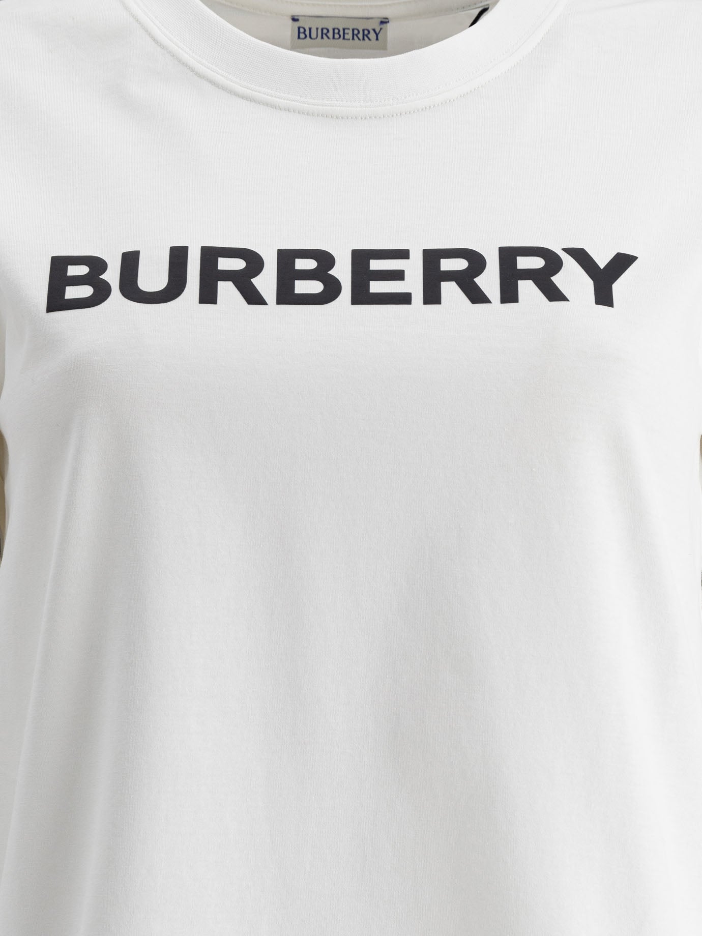 Burberry T-shirt girocollo con logo 10269970_XS White thumbnail_3