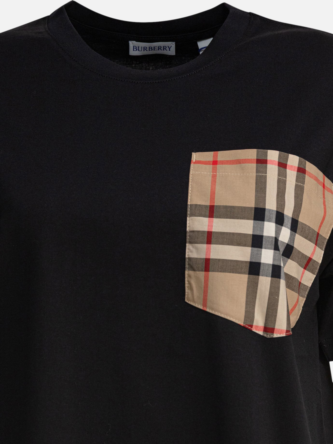 Burberry Cotton crew neck T-shirt 12827573_XS Black thumbnail_3