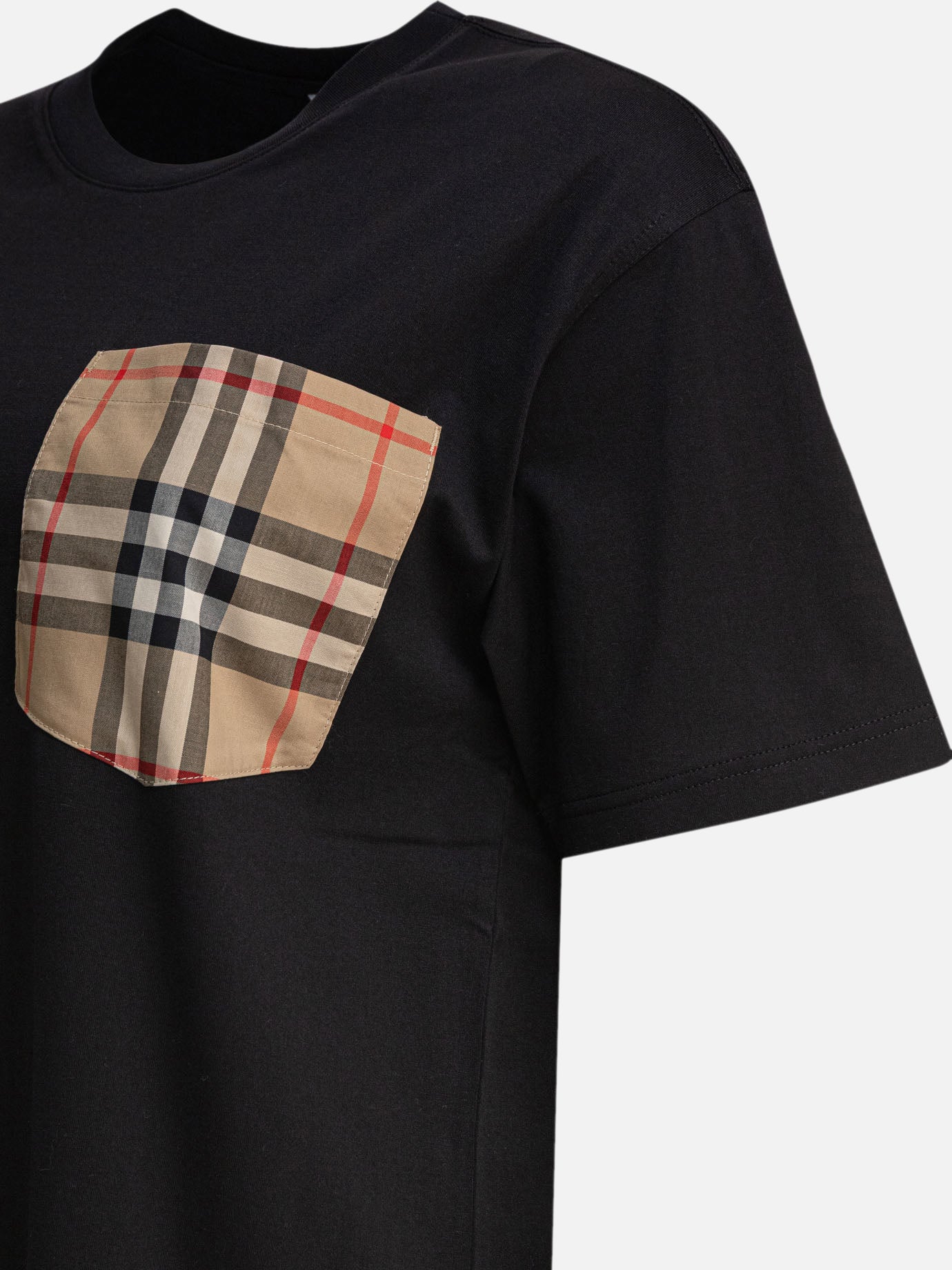 Burberry Cotton crew neck T-shirt Black