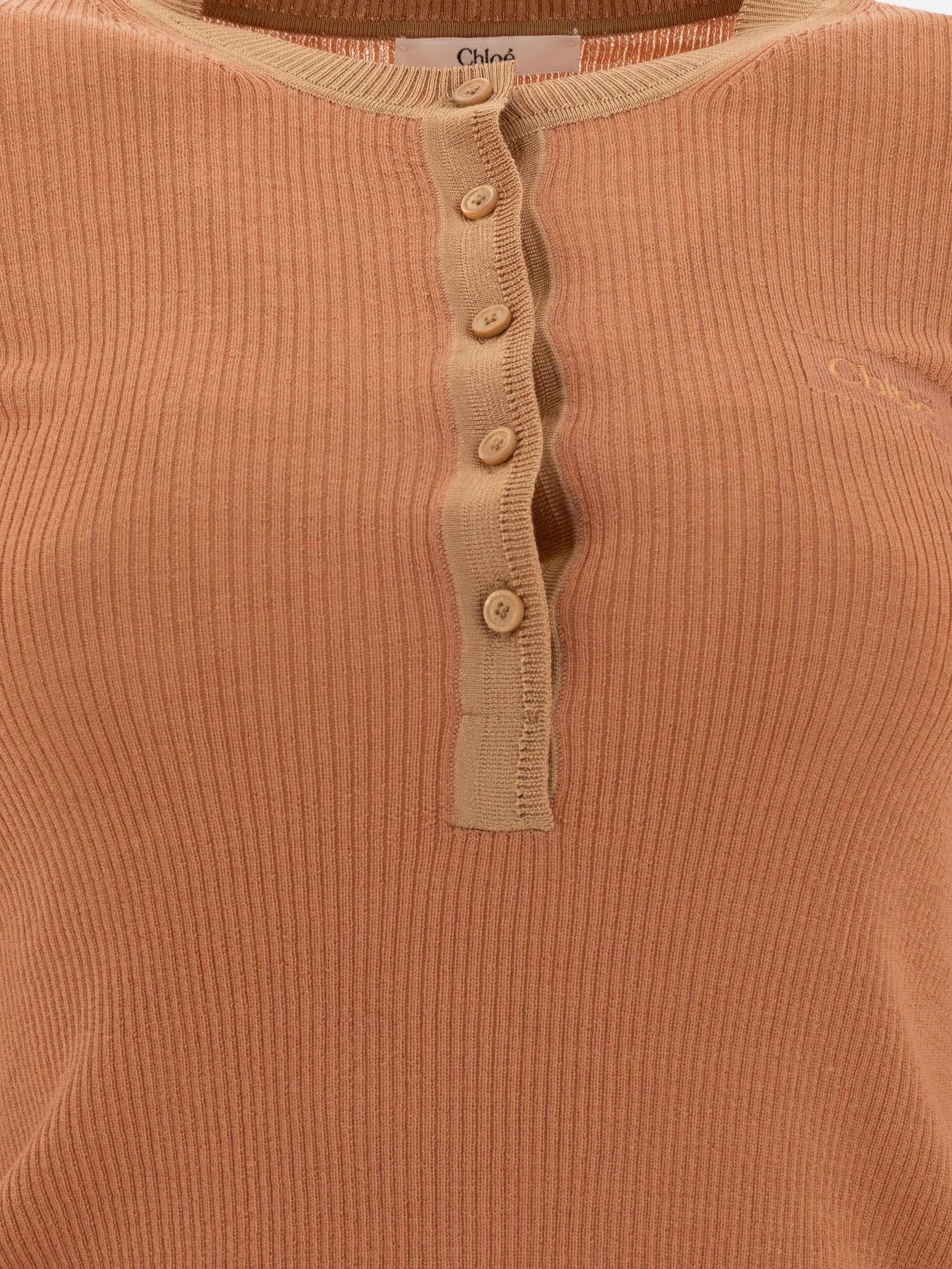 Chloé Camicia &quot;Henley&quot; 10103599_S Pink thumbnail_3