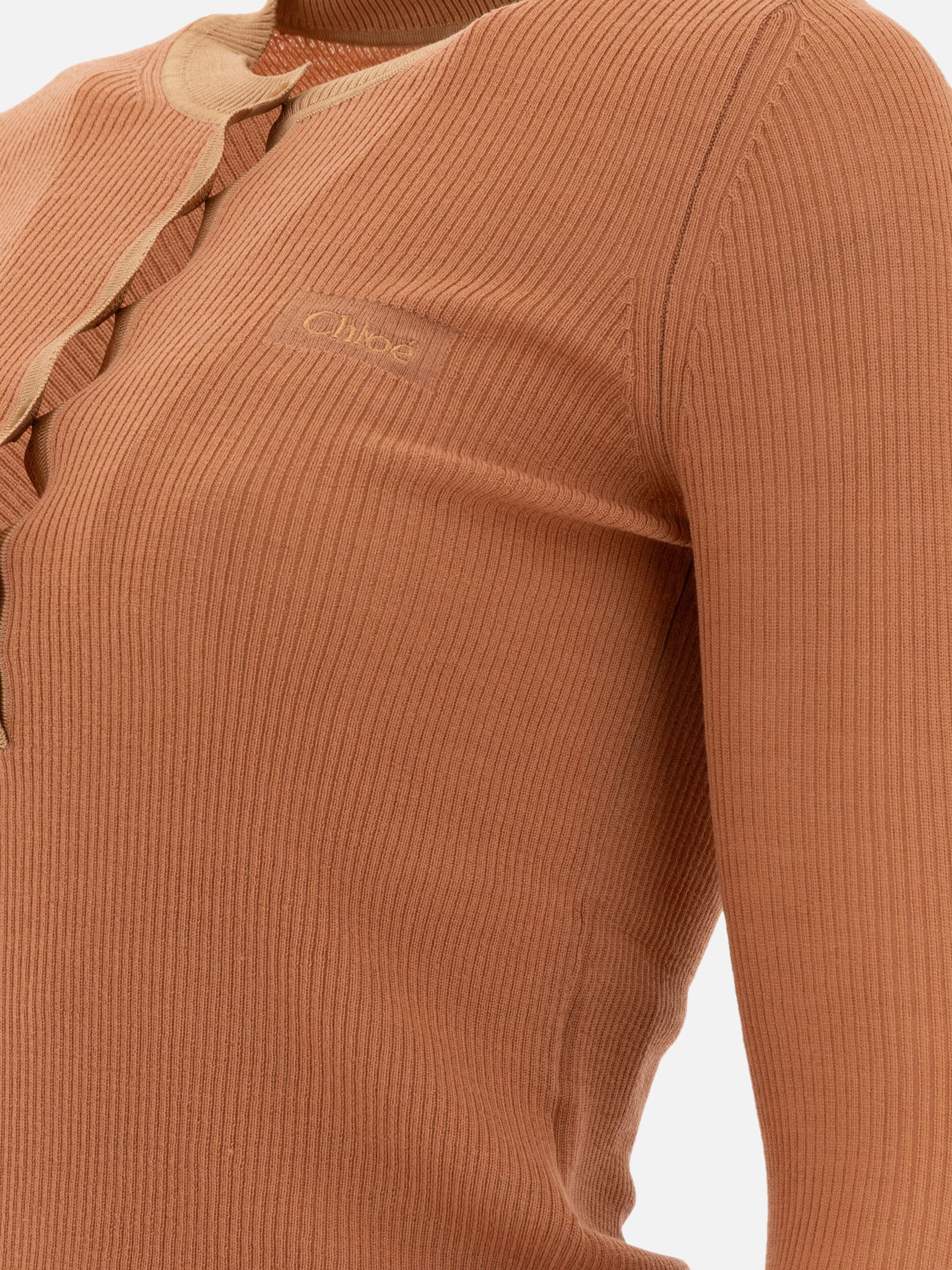 Chloé Camicia &quot;Henley&quot; 10103599_S Pink thumbnail_4
