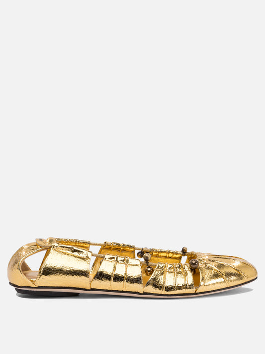 Chloé Ballerine dettagli cut-out 16926149_36 Gold 1