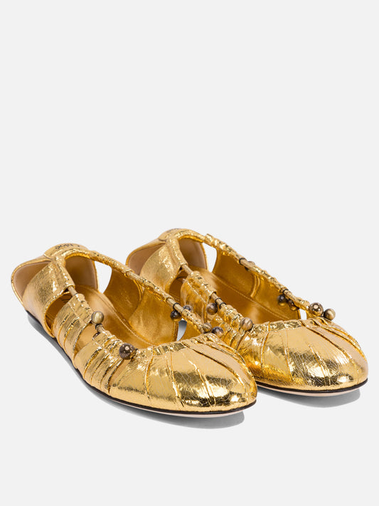 Chloé Ballerine dettagli cut-out 16926149_36 Gold 2