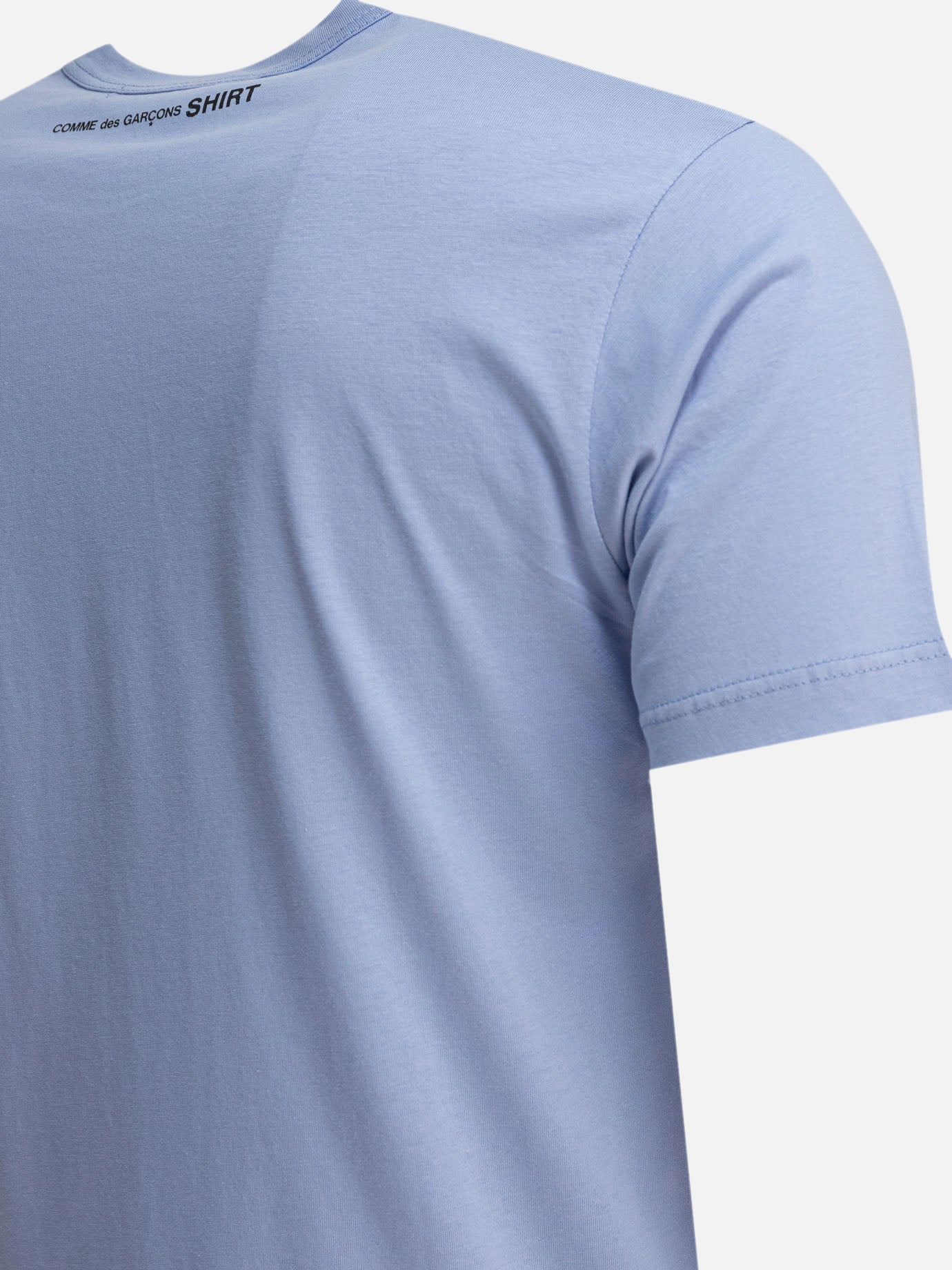 Crewneck t-shirts Solid colour  Light blue - Comme Des Garçons Shirt Men | PDP | VIETTI Online Store | Zoom-Modal_4
