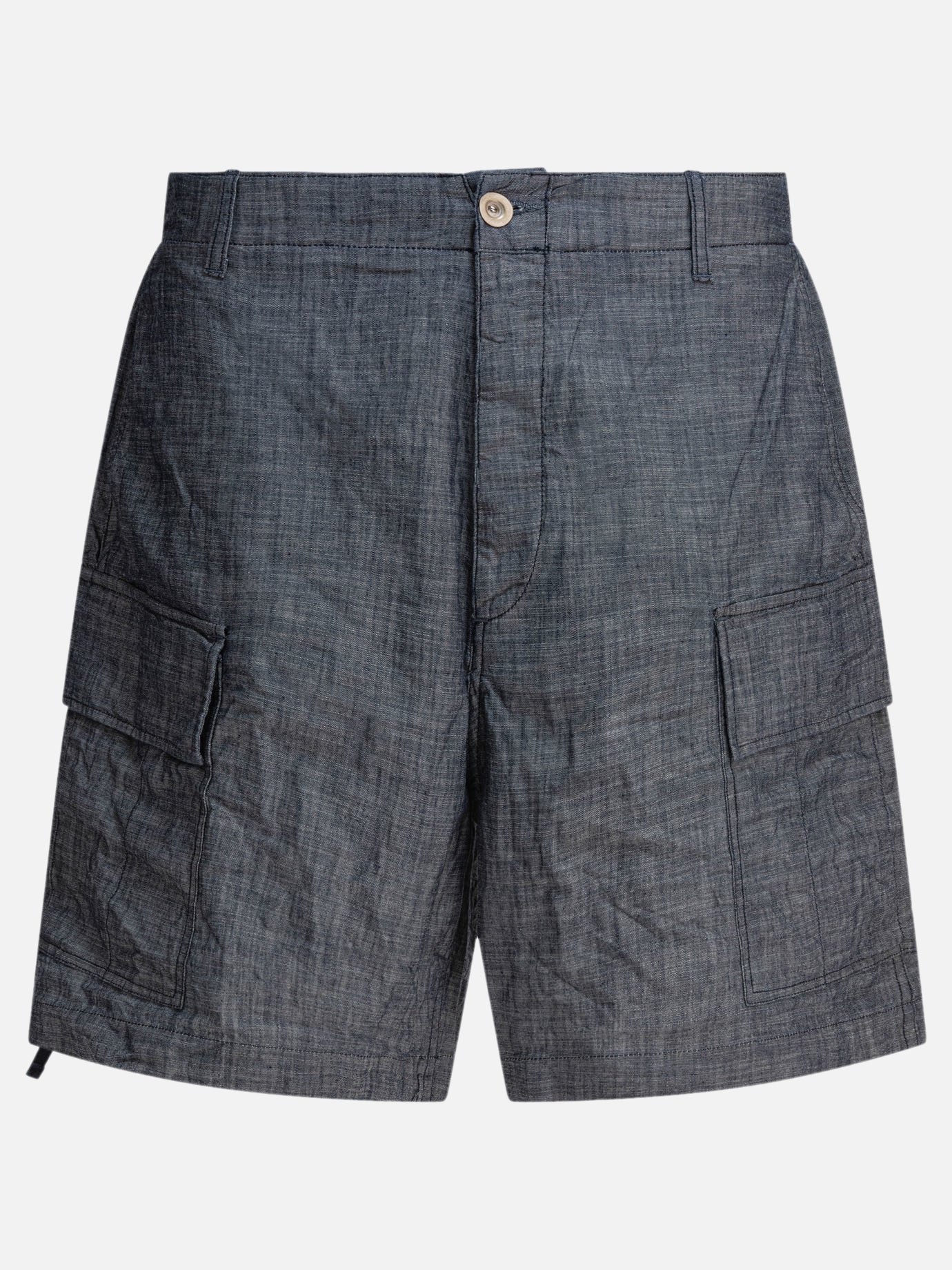 C.P. Company Cargo shorts in chambray 10940307_48 Grey thumbnail_1