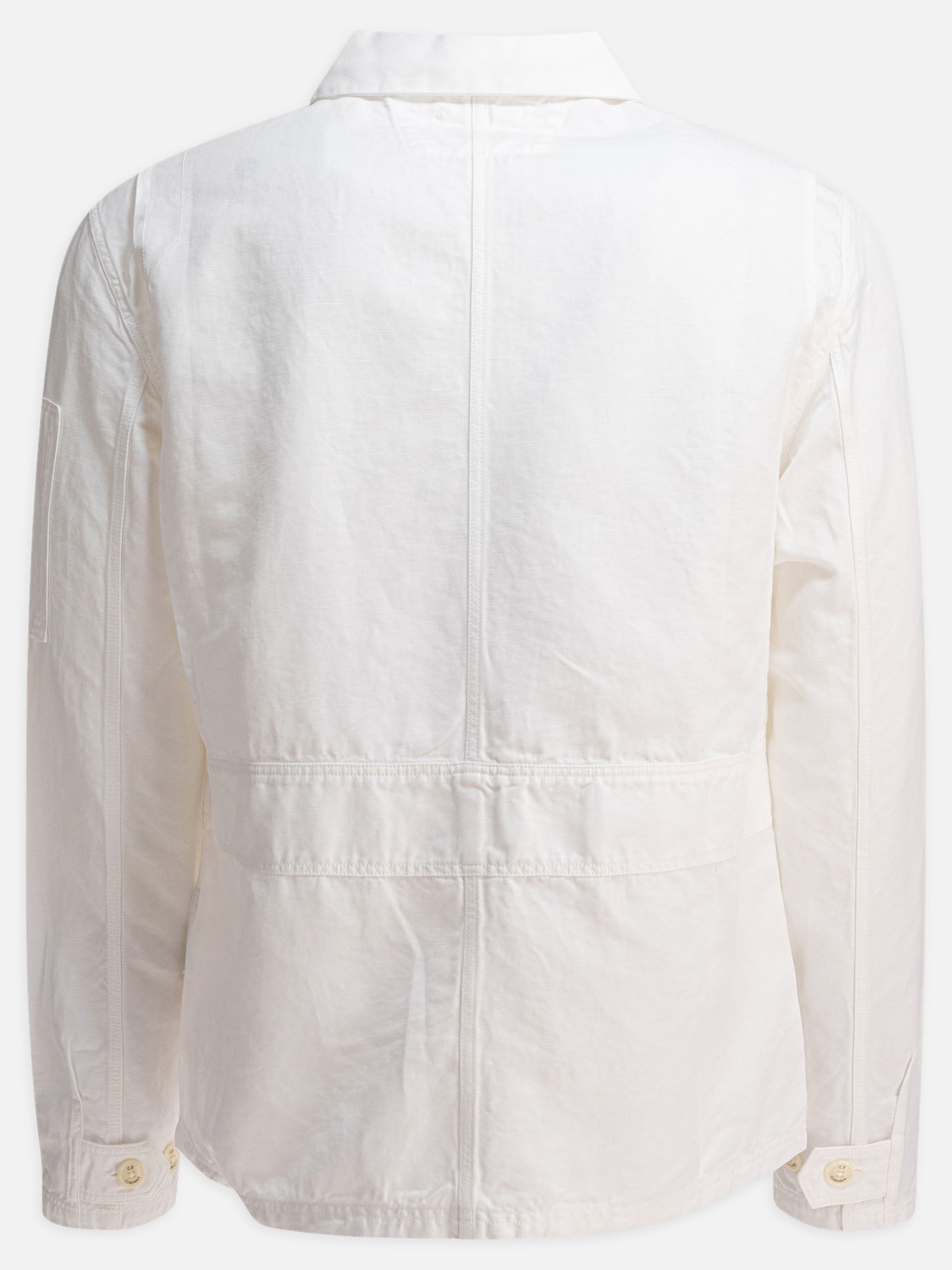 C.P. Company Cotton and linen overshirt 13267544_S White thumbnail_2