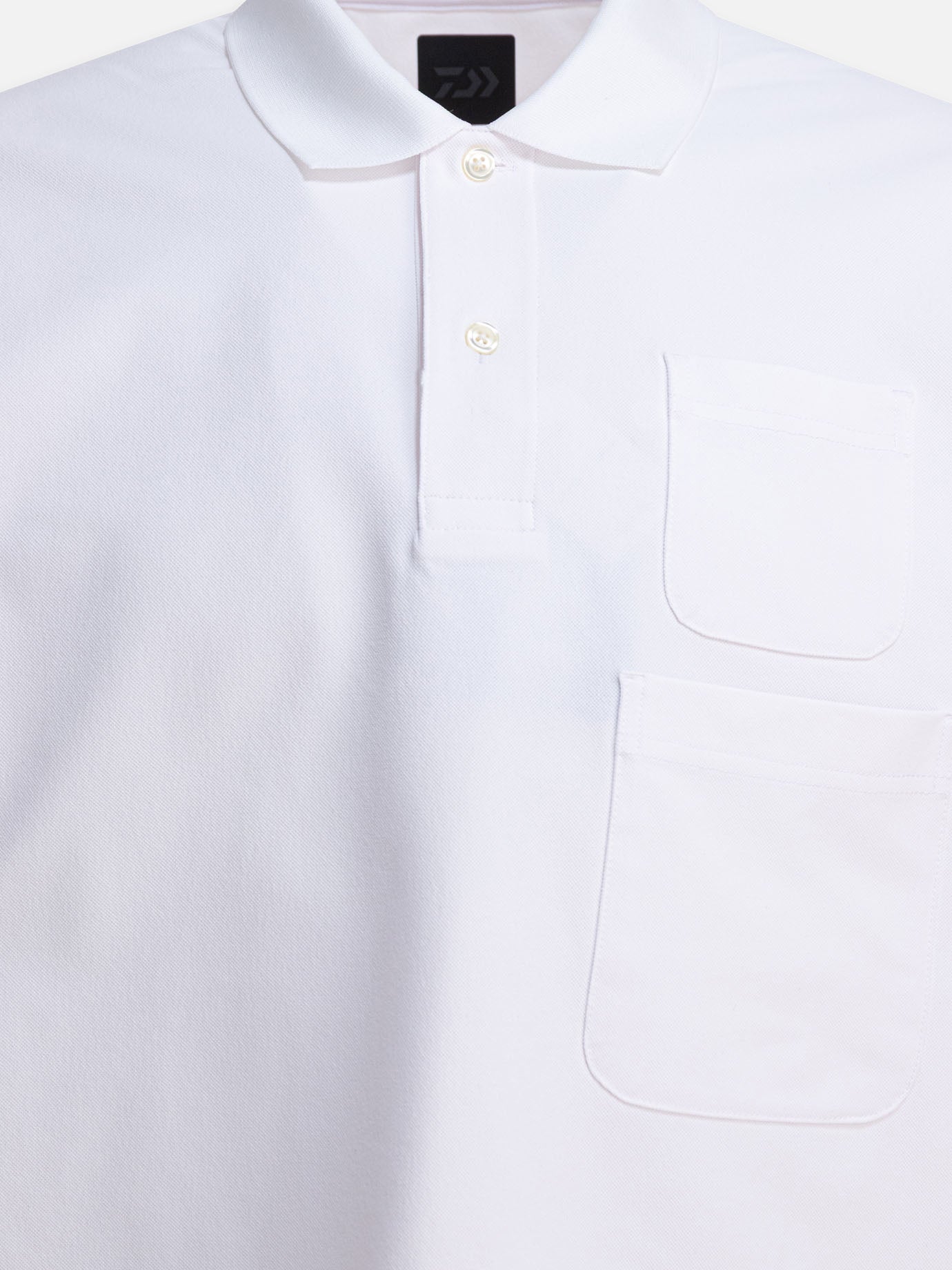 Polo con bottoni Solid colour  Bianco - Daiwa Pier 39 Uomo | PDP | VIETTI Online Store | thumbnail_3
