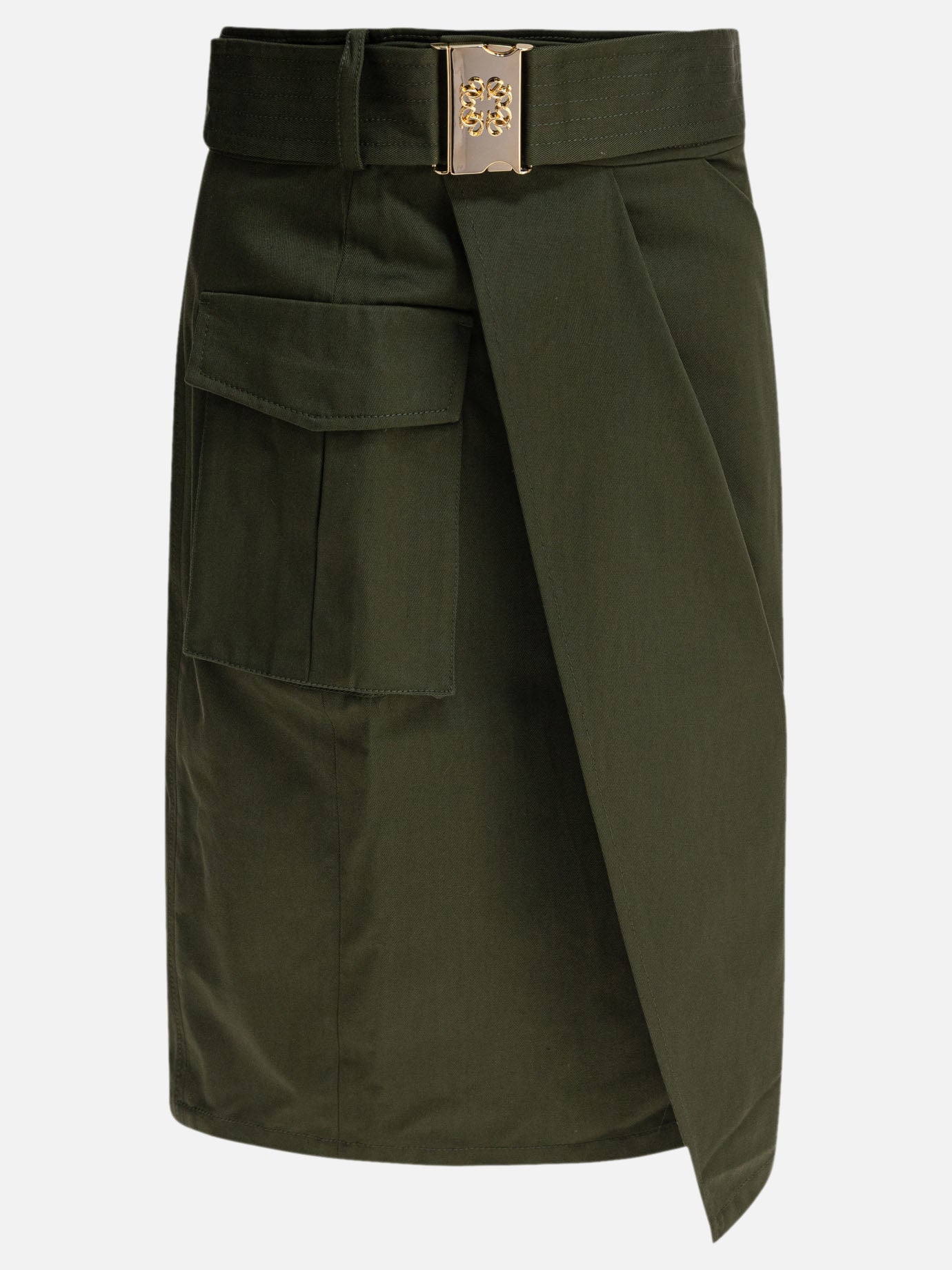 Midi skirts Solid colour  Green - Elie Saab Women | PDP | VIETTI Online Store | thumbnail