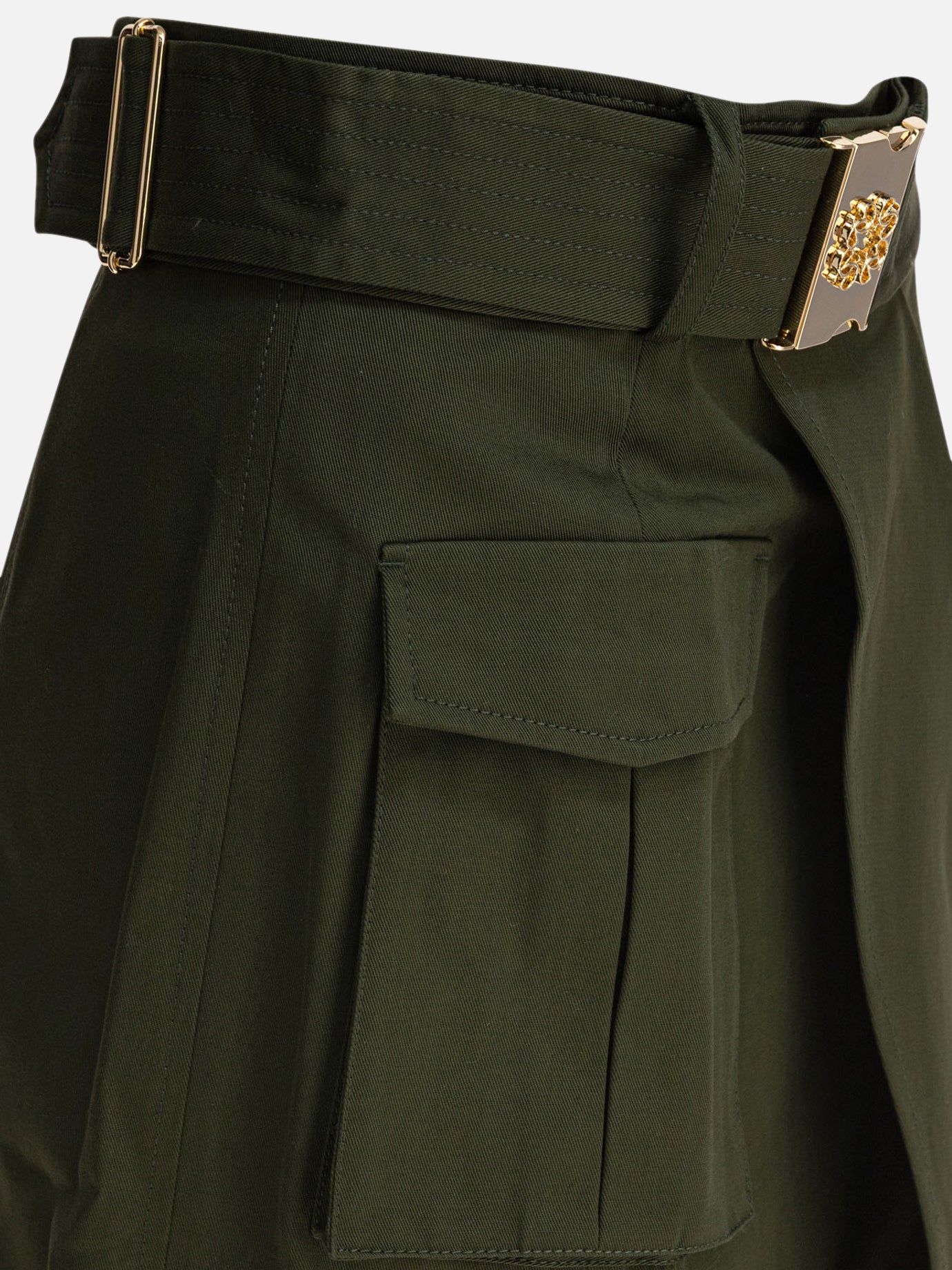 Midi skirts Solid colour  Green - Elie Saab Women | PDP | VIETTI Online Store | thumbnail_4