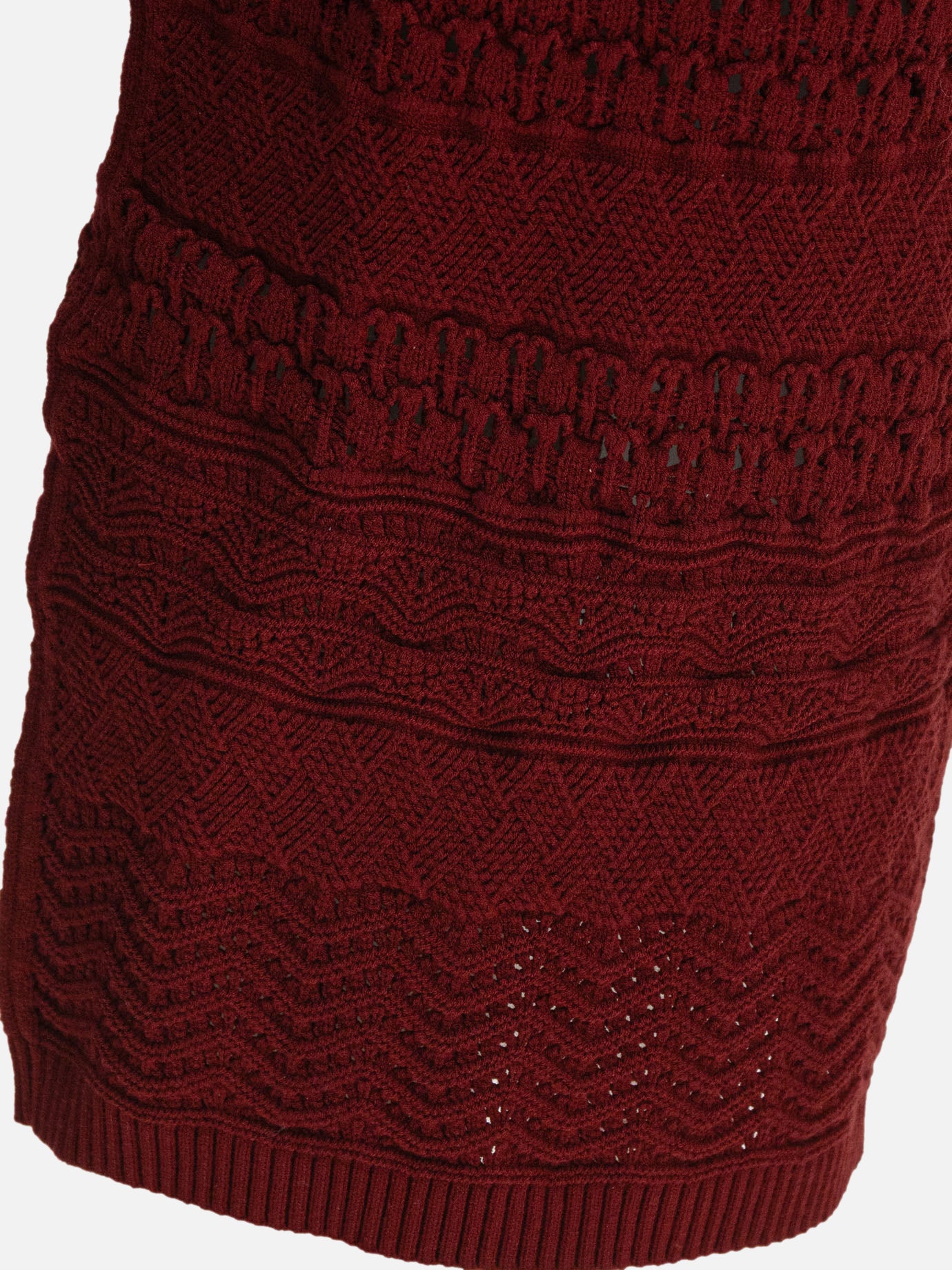 【関税込み】Elie Saab Cut-out knit skirt Elie Saab Cut-out knit skirt Bordeaux - Women | VIETTI