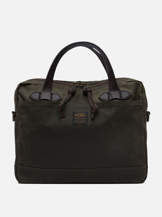 Filson Briefcase in Tin Cloth 12422002_UNI Green 1