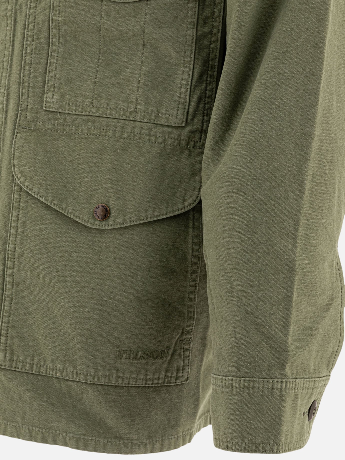 Quilted & Utility Jackets Solid colour  Green - Filson Men | PDP | VIETTI Online Store | thumbnail_4