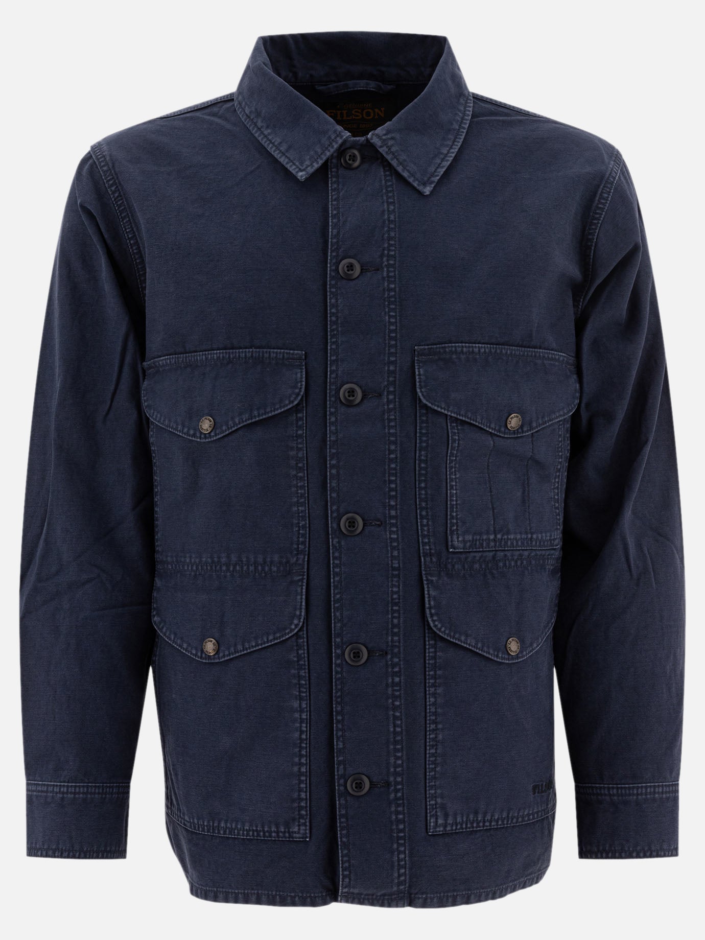 Giacche overshirt Solid colour  Blu - Filson Uomo | PDP | VIETTI Online Store | Zoom-Modal
