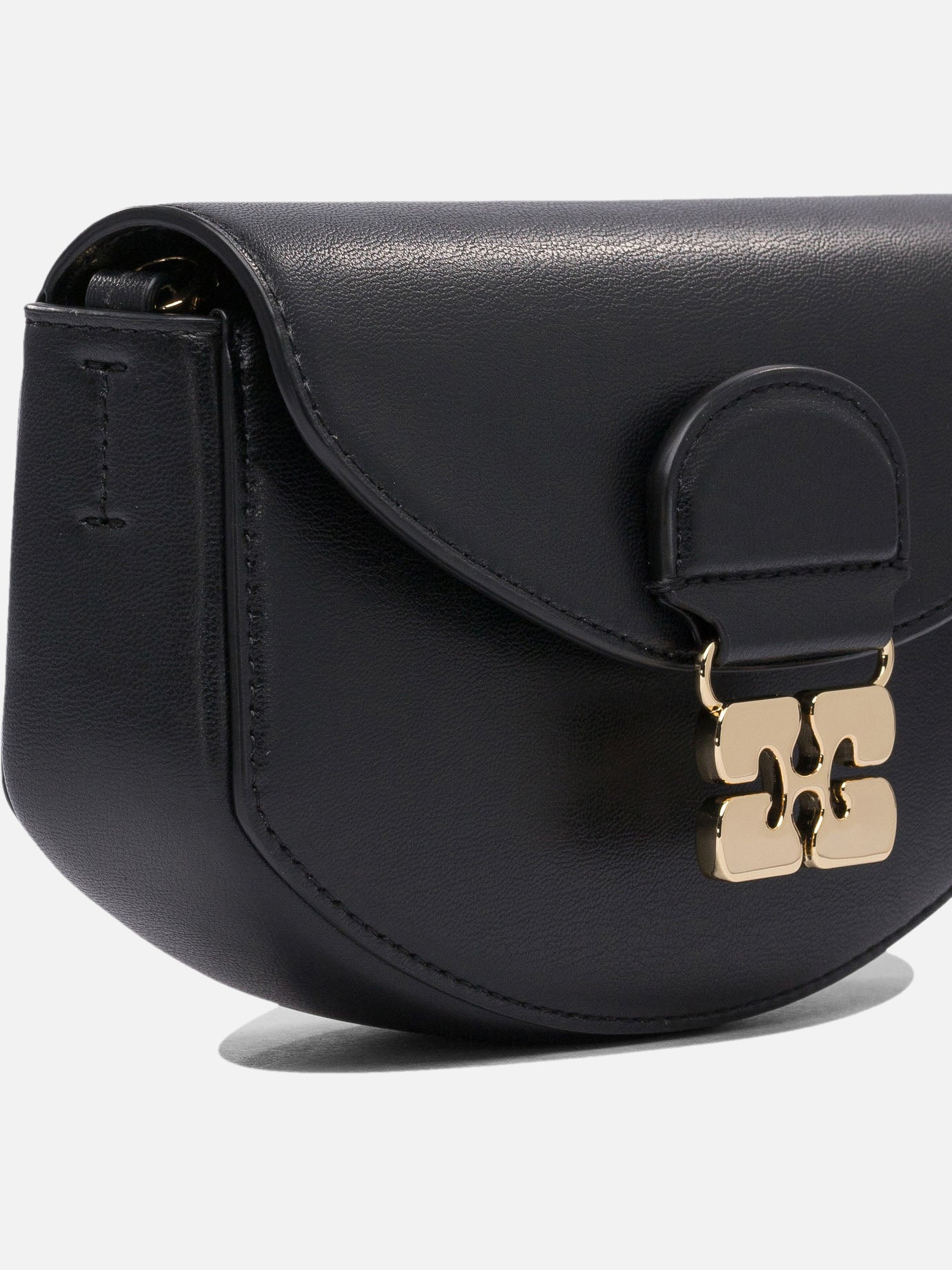 Small bags 65% Recycled Leather 19% PU 16% Polyester  Black - Ganni Women | PDP | VIETTI Online Store | Zoom-Modal_4
