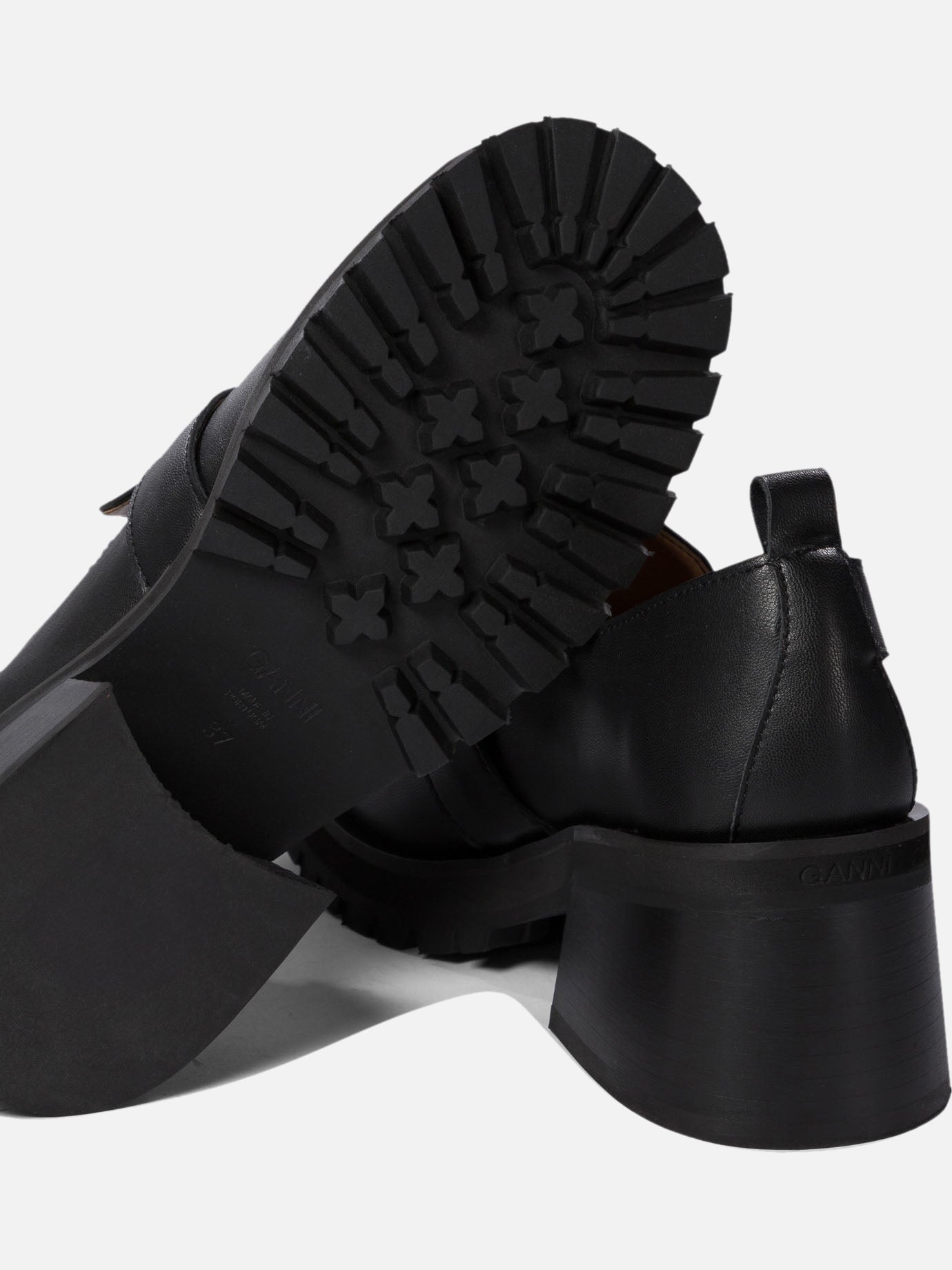 Ganni Loafers with platform and buckle 13878496_39 Black thumbnail_5