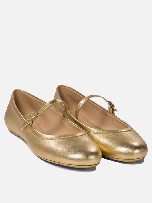 Ballerine Mary Jane 100% calf leather - 100% rubber  Oro - Gianvito Rossi Donna | PDP | VIETTI Online Store | 2
