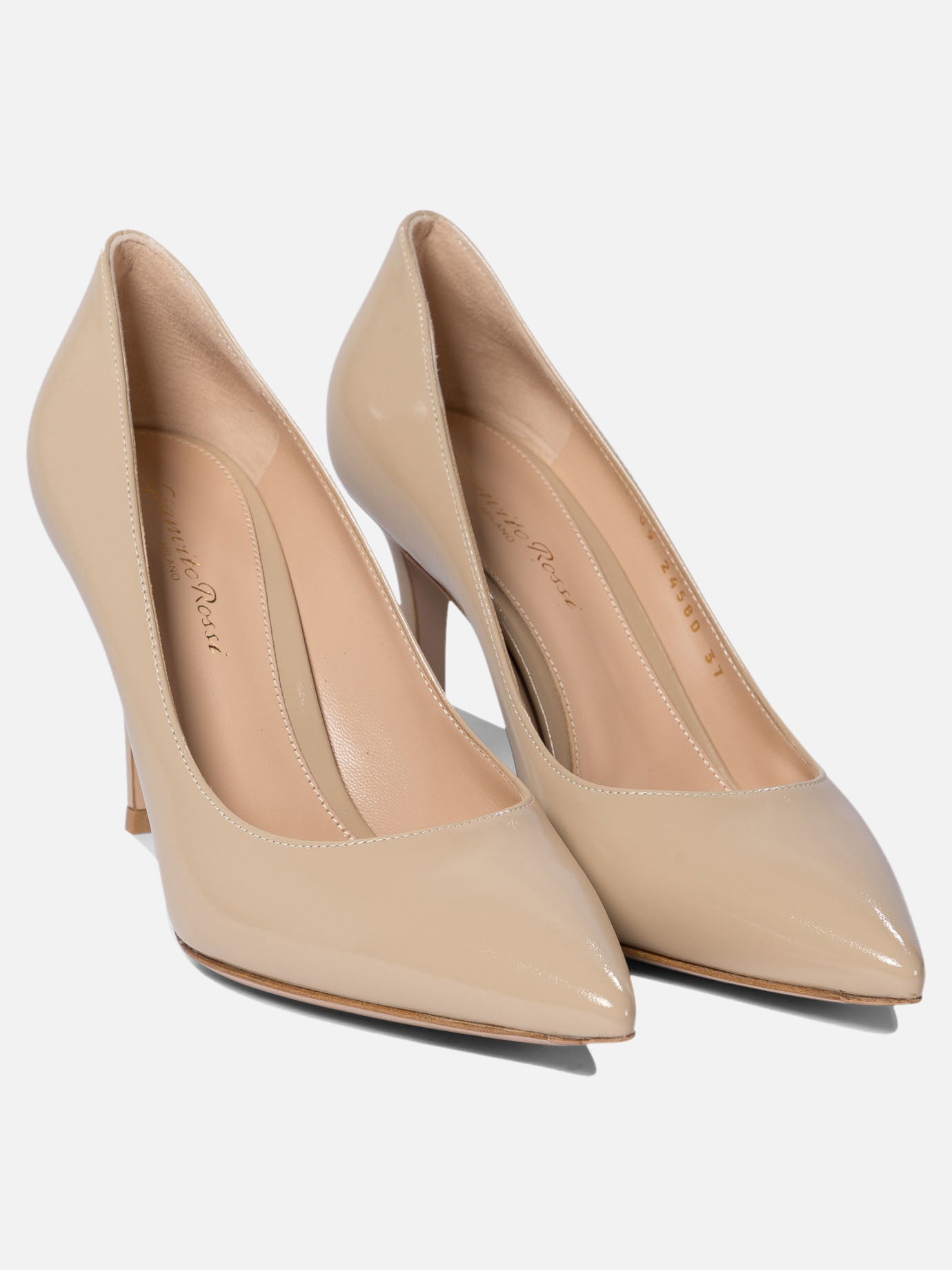 Décolleté 100% patent leather - 100% leather  Beige - Gianvito Rossi Donna | PDP | VIETTI Online Store | thumbnail_2