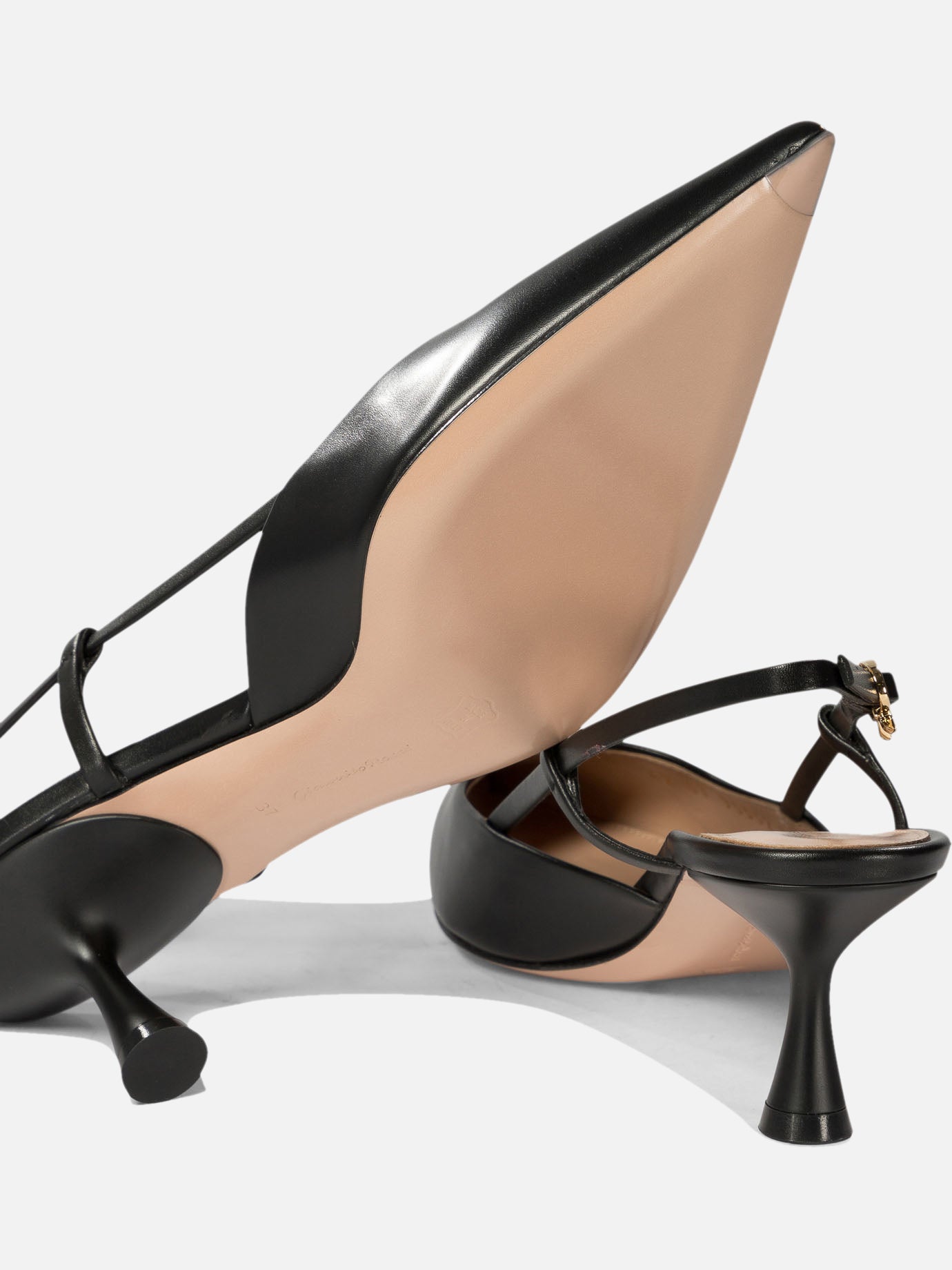 Gianvito Rossi "Ascent 55" slingback Black