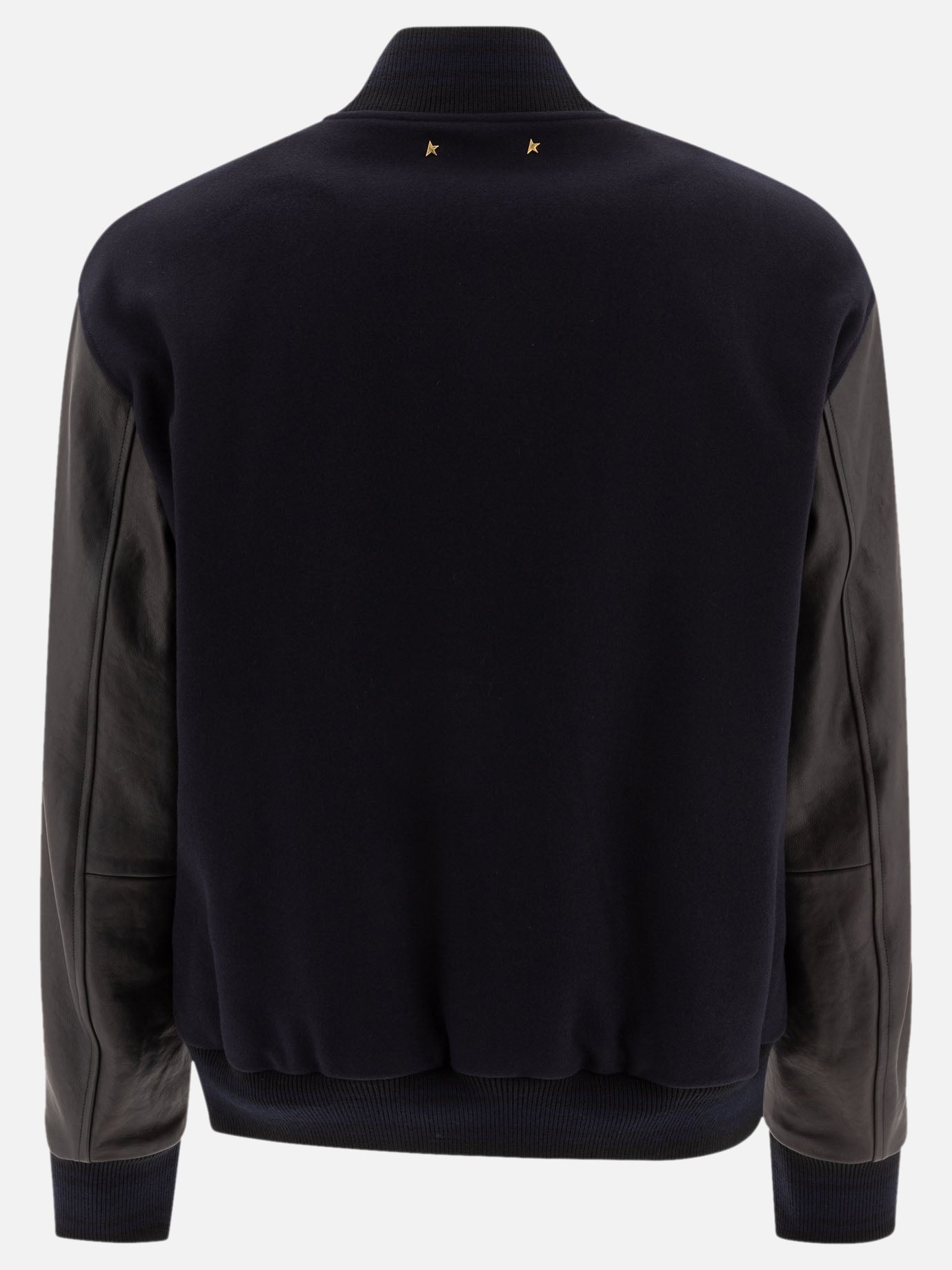 Golden Goose Bomber in lana e pelle 18116440_48 Blue thumbnail_2