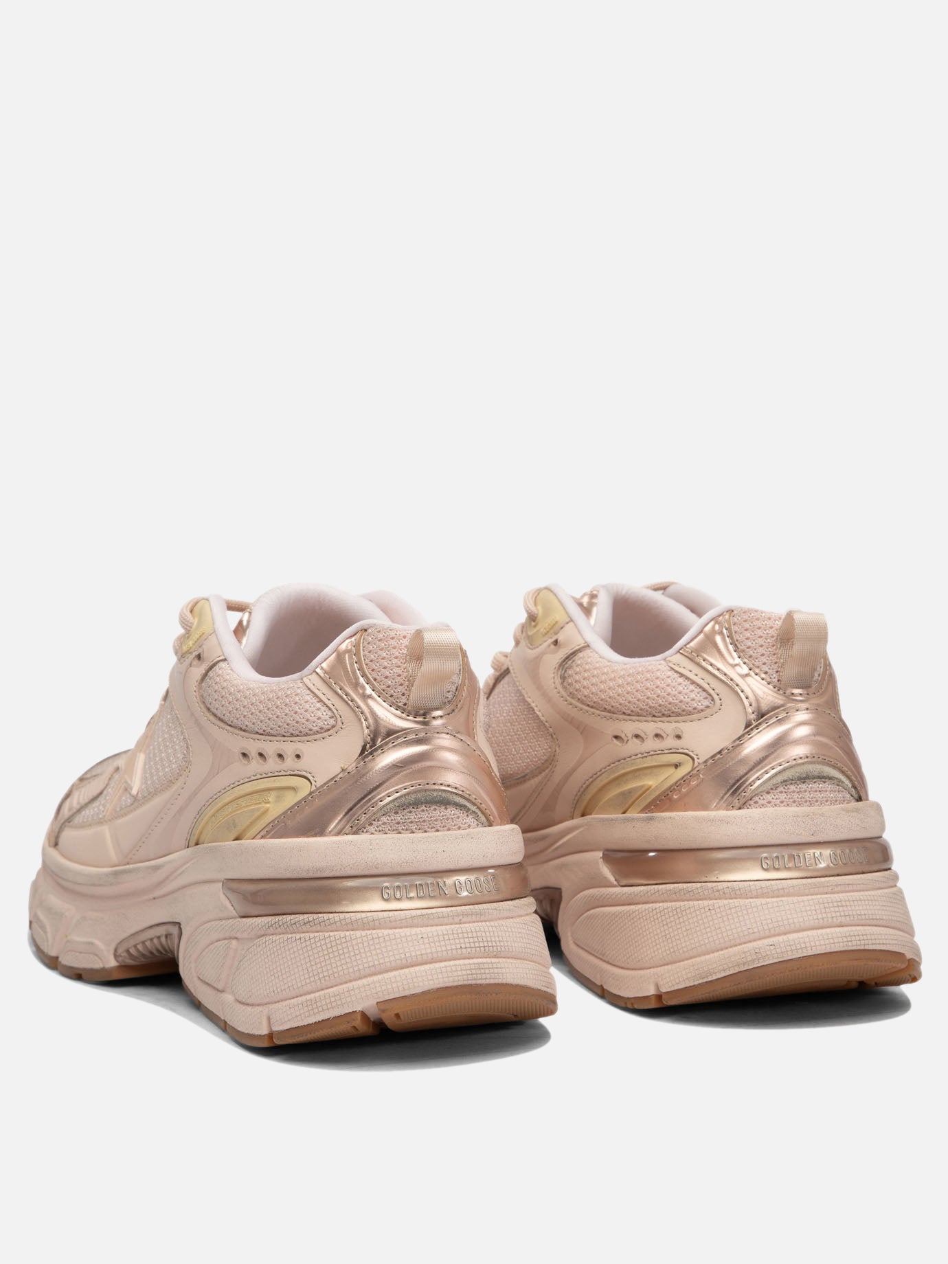 Sneaker basse 49% polyester 30% cow leather 12% polyurethane textile 9% ovine leather - 100% rubber  Rosa - Golden Goose Donna | PDP | VIETTI Online Store | thumbnail_4