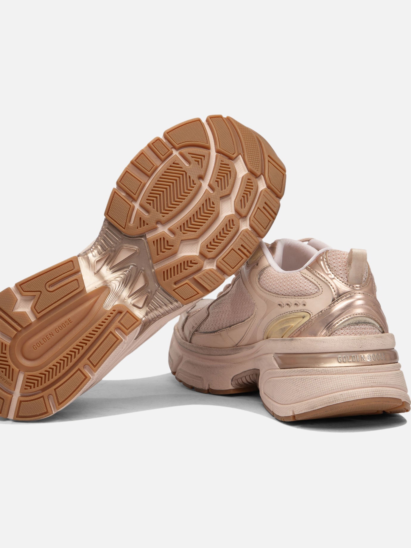 Sneaker basse 49% polyester 30% cow leather 12% polyurethane textile 9% ovine leather - 100% rubber  Rosa - Golden Goose Donna | PDP | VIETTI Online Store | thumbnail_5
