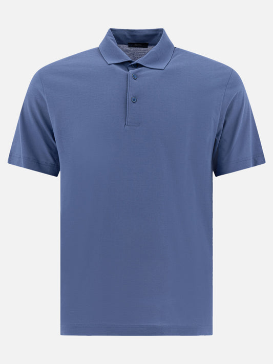 Polo shirts with buttons Solid colour  Light blue - Herno Men | PLP | VIETTI Online Store 
