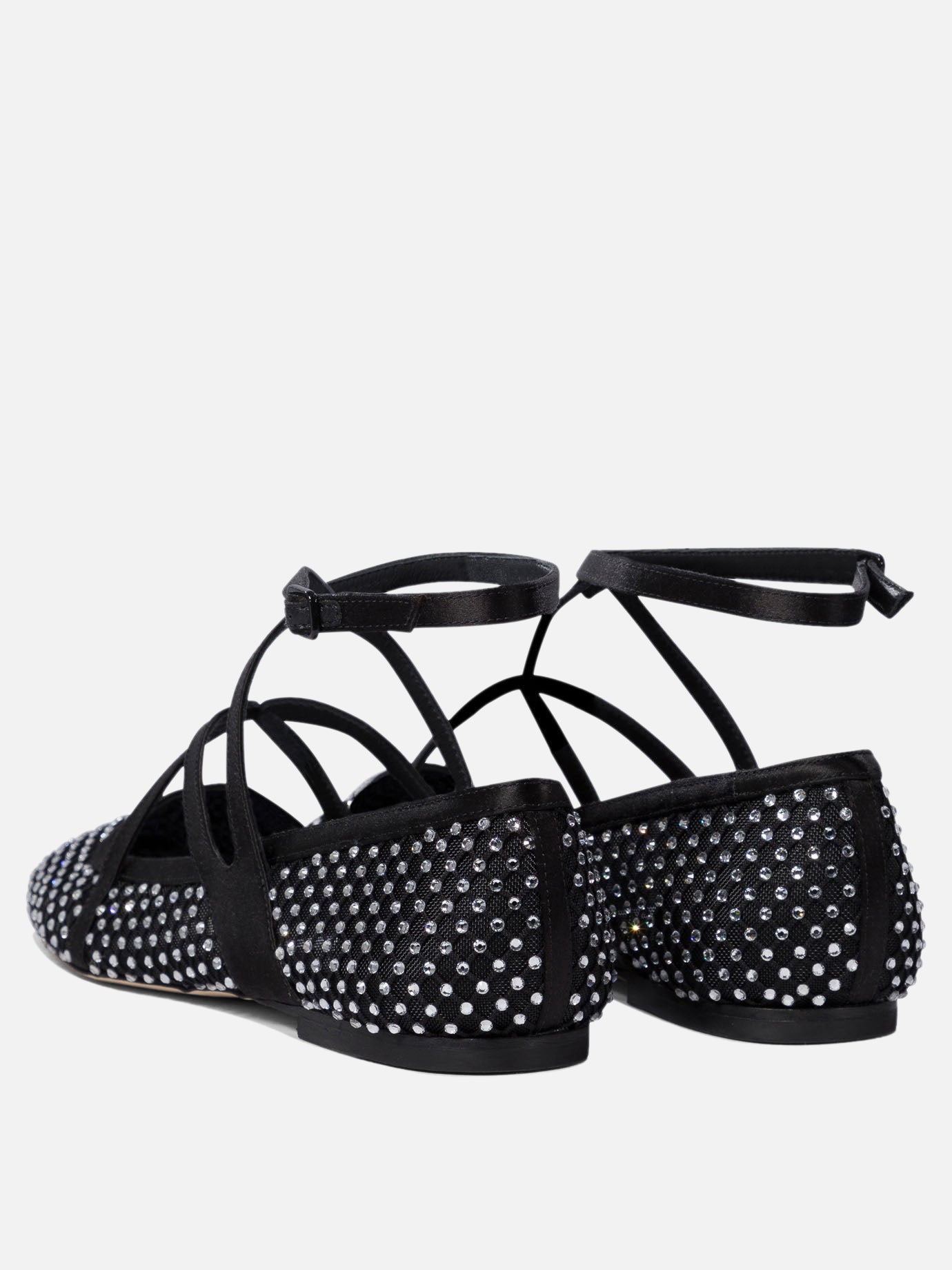 Classic ballet flats 80% polyamide 20% leather - 95% leather 5% rubber  Black - Jimmy Choo Women | PDP | VIETTI Online Store | thumbnail_4
