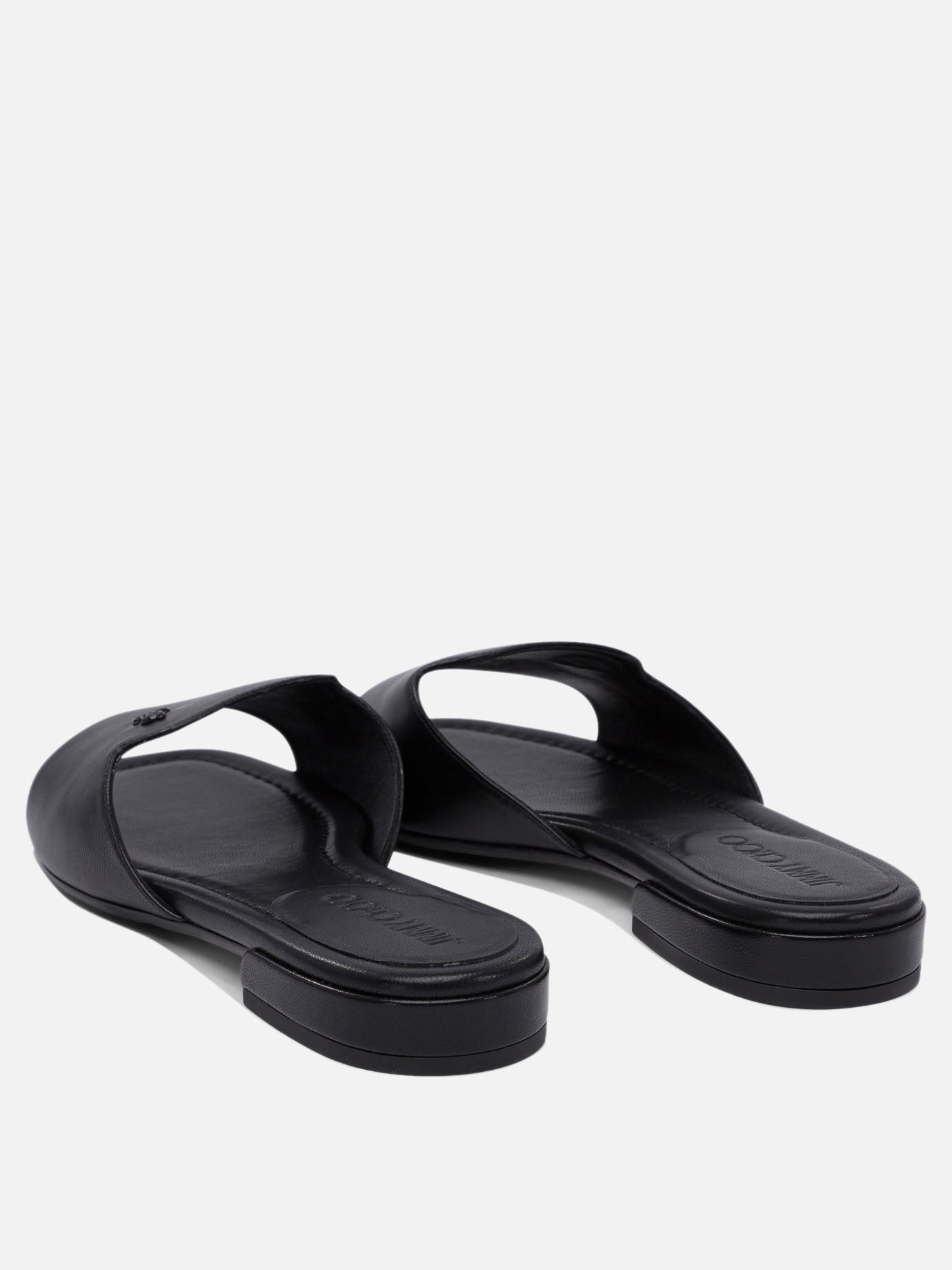 Flat sandals 100% leather - 50% leather 50% rubber  Black - Jimmy Choo Women | PDP | VIETTI Online Store | Zoom-Modal_4
