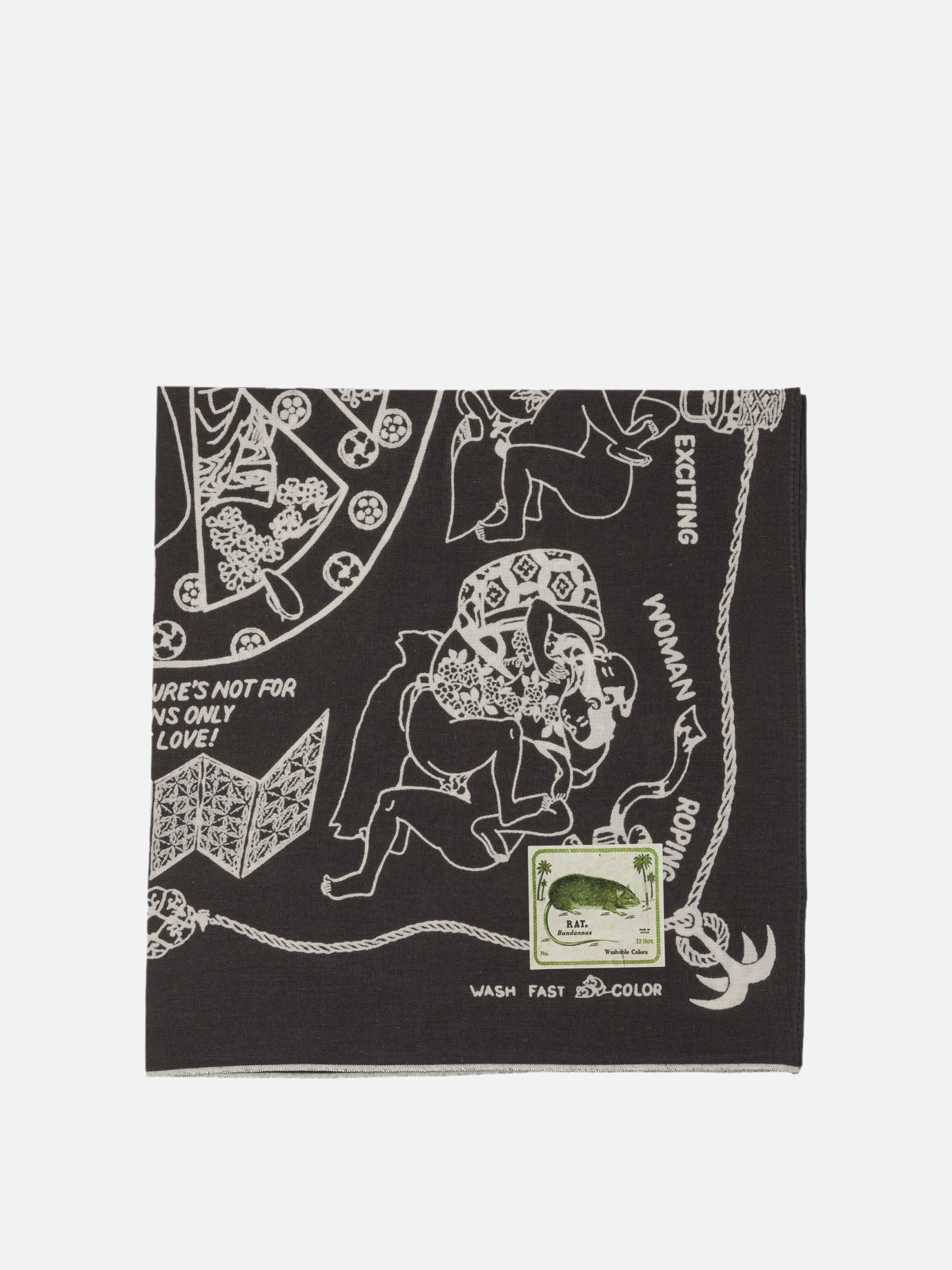 Foulard Print  Nero - KAPITAL Uomo | PDP | VIETTI Online Store | thumbnail