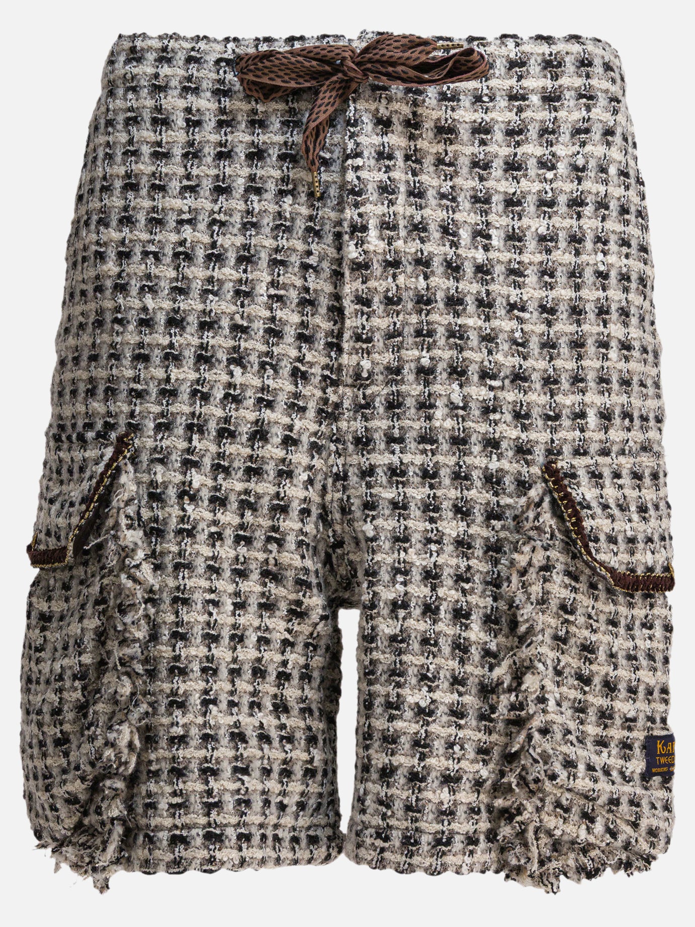 Cargo shorts Textured knit  White - KAPITAL Men | PDP | VIETTI Online Store | thumbnail