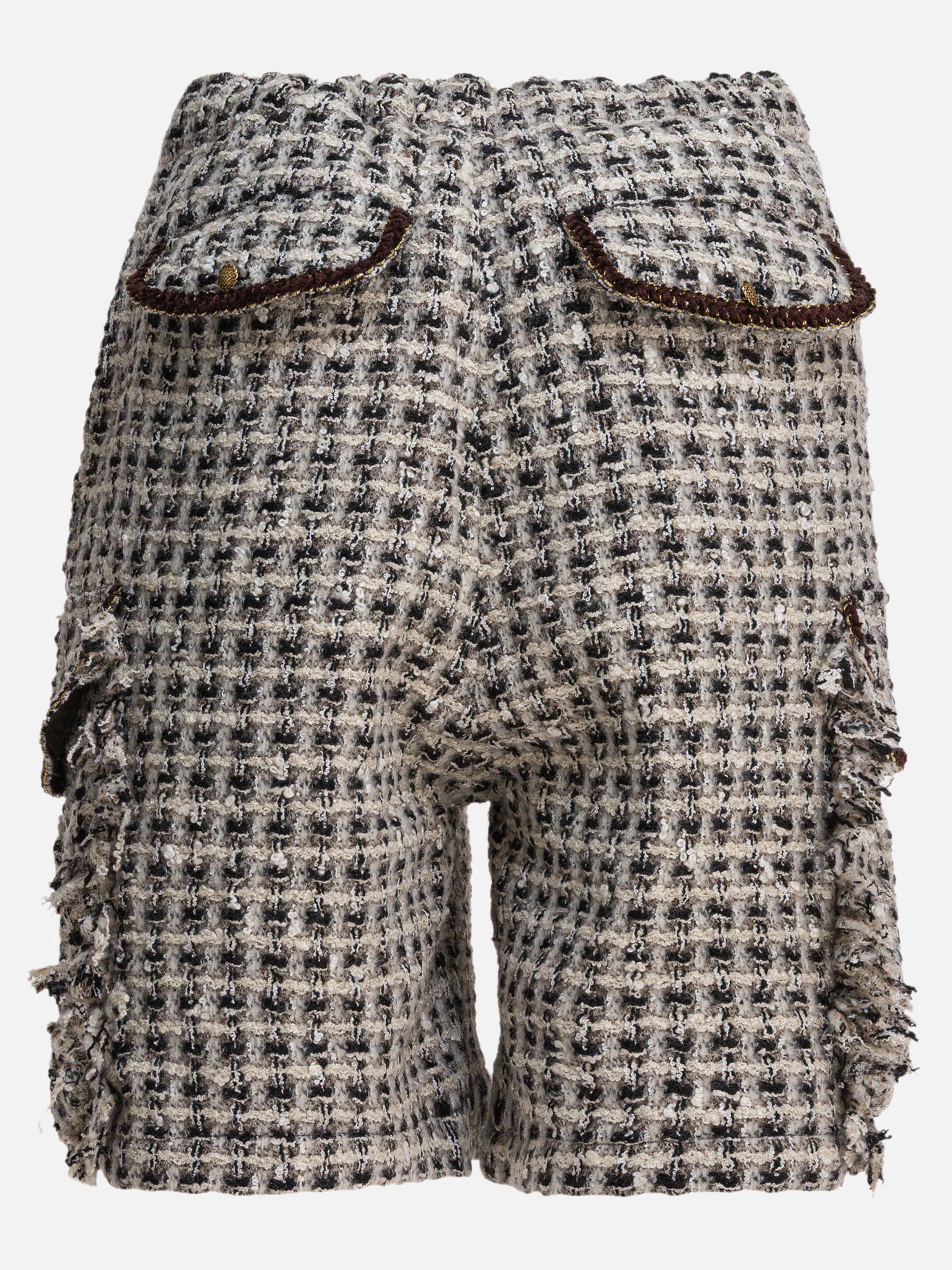 Cargo shorts Textured knit  White - KAPITAL Men | PDP | VIETTI Online Store | Zoom-Modal_2
