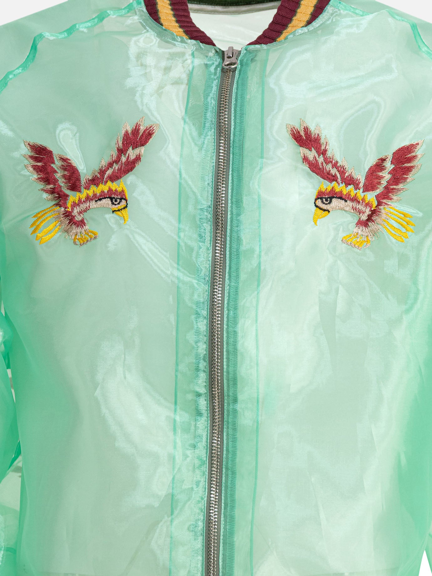 KAPITAL Bomber &quot;Sheer Pearl Mosquito Guard&quot; 19364999_2 Green thumbnail_3
