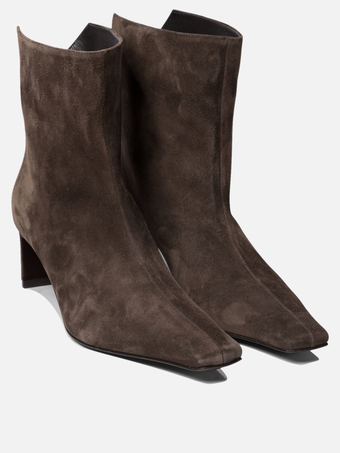 Khaite "Ona" ankle boots 55mm Brown