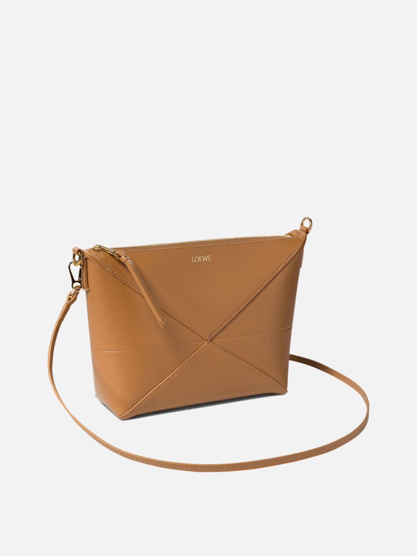 Loewe "Puzzle Fold" shoulder bag Beige