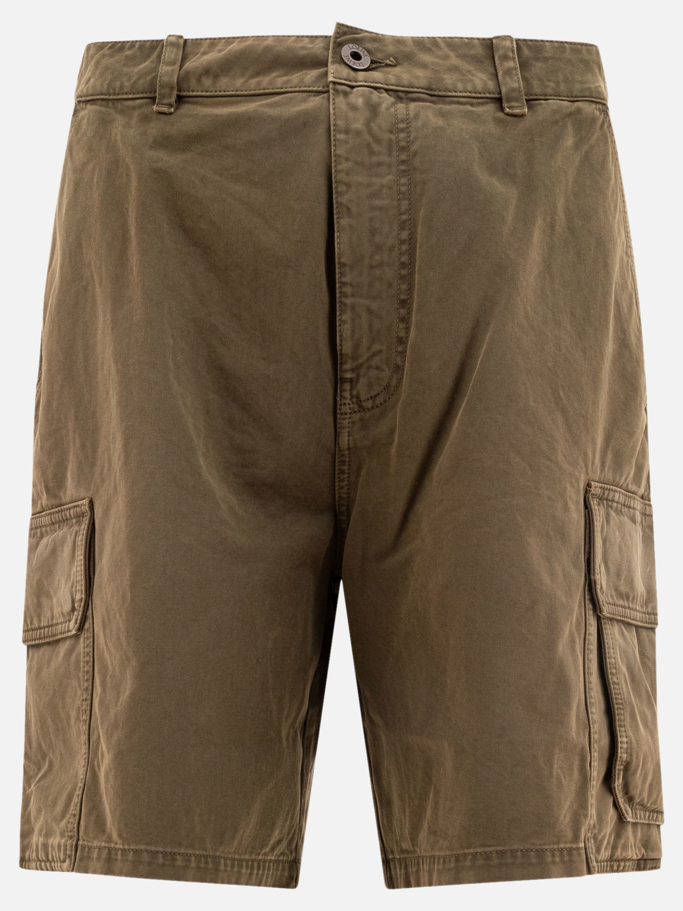 Loewe Short cargo in cotone 14579473_46 Green thumbnail_1