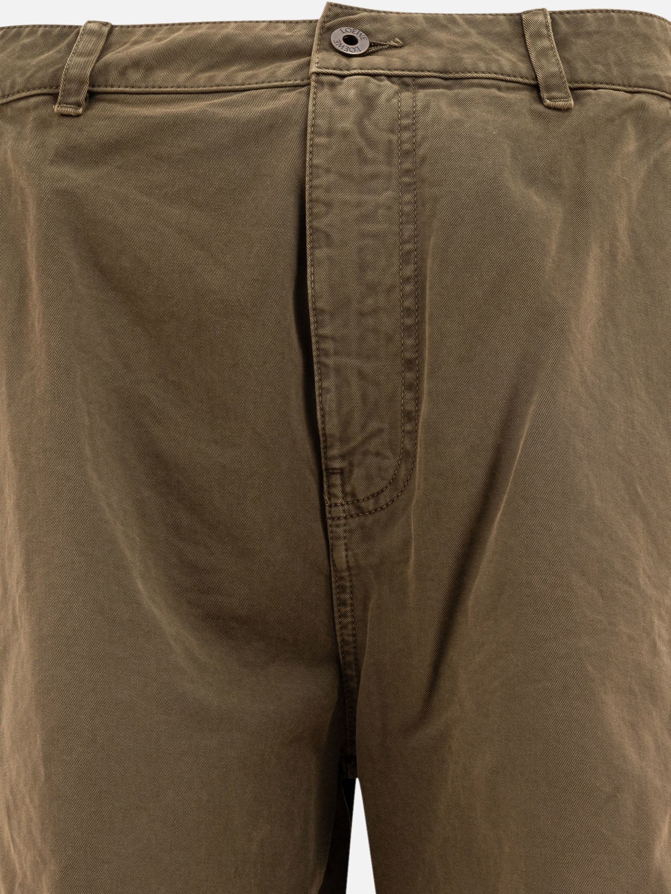 Loewe Short cargo in cotone 14579473_46 Green thumbnail_3