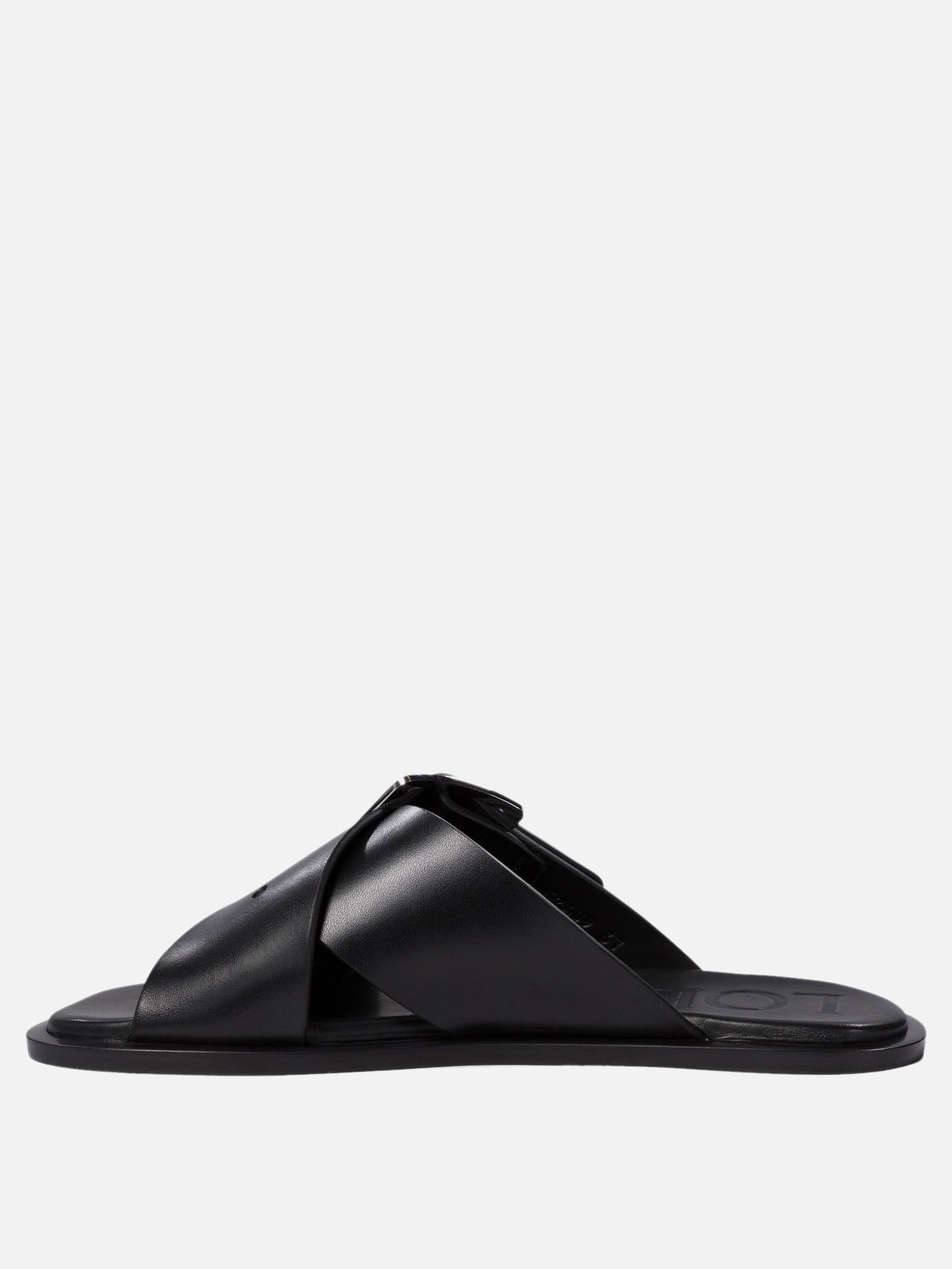 Flat sandals 100% leather - 100% leather  Black - Loewe Women | PDP | VIETTI Online Store | Zoom-Modal_3
