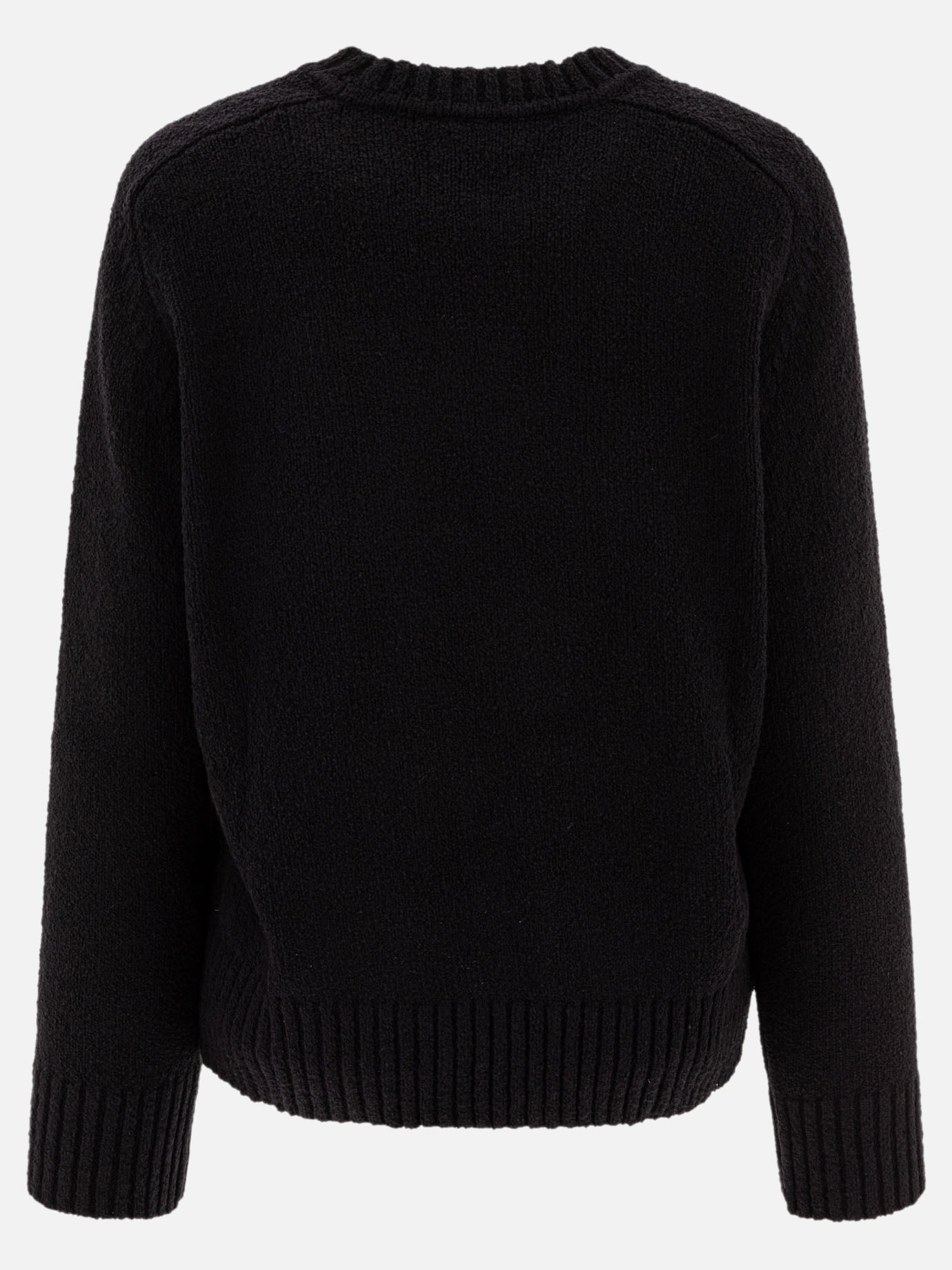 Crewneck sweaters Tinta unita  Black - Loulou Studio Women | PDP | VIETTI Online Store | thumbnail_2