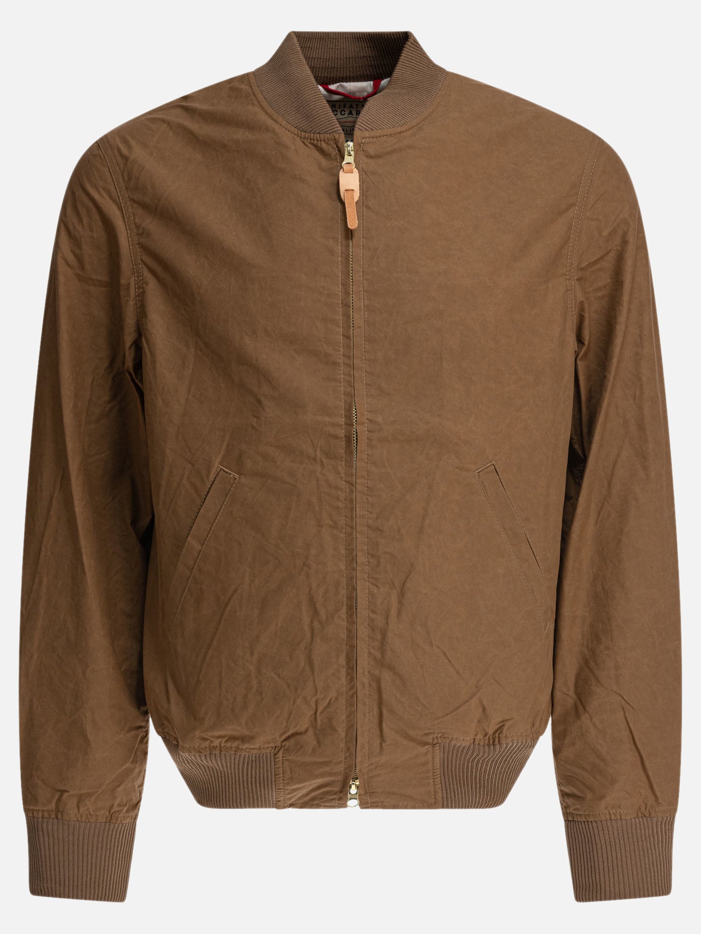 Bomber Solid colour  Marrone - Manifattura Ceccarelli Uomo | PDP | VIETTI Online Store | thumbnail