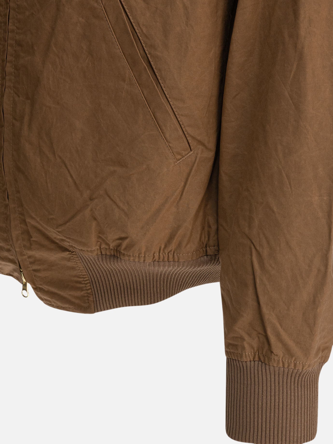 Bomber Solid colour  Marrone - Manifattura Ceccarelli Uomo | PDP | VIETTI Online Store | thumbnail_4