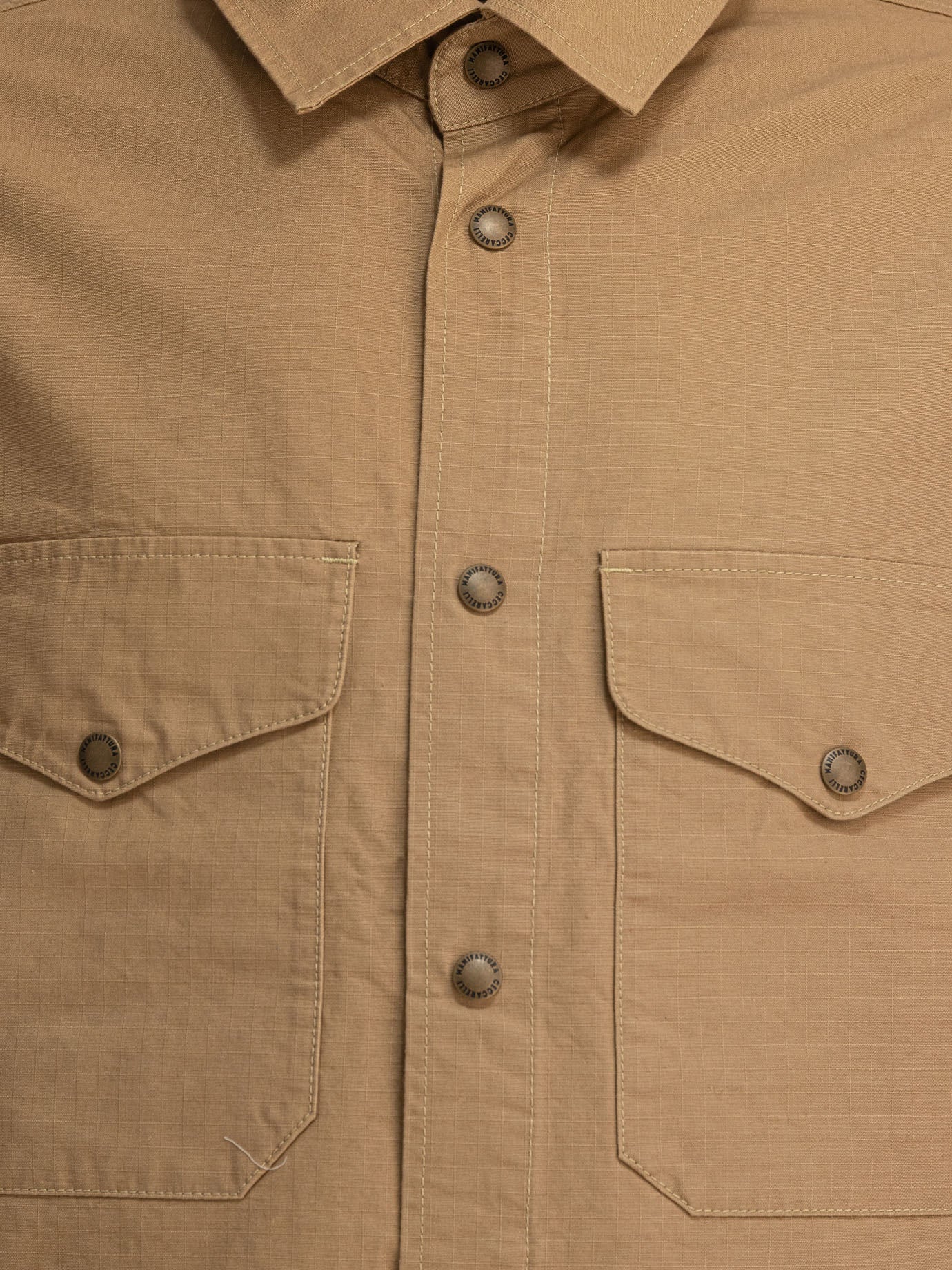 Giacche overshirt Solid colour  Marrone - Manifattura Ceccarelli Uomo | PDP | VIETTI Online Store | Zoom-Modal_3
