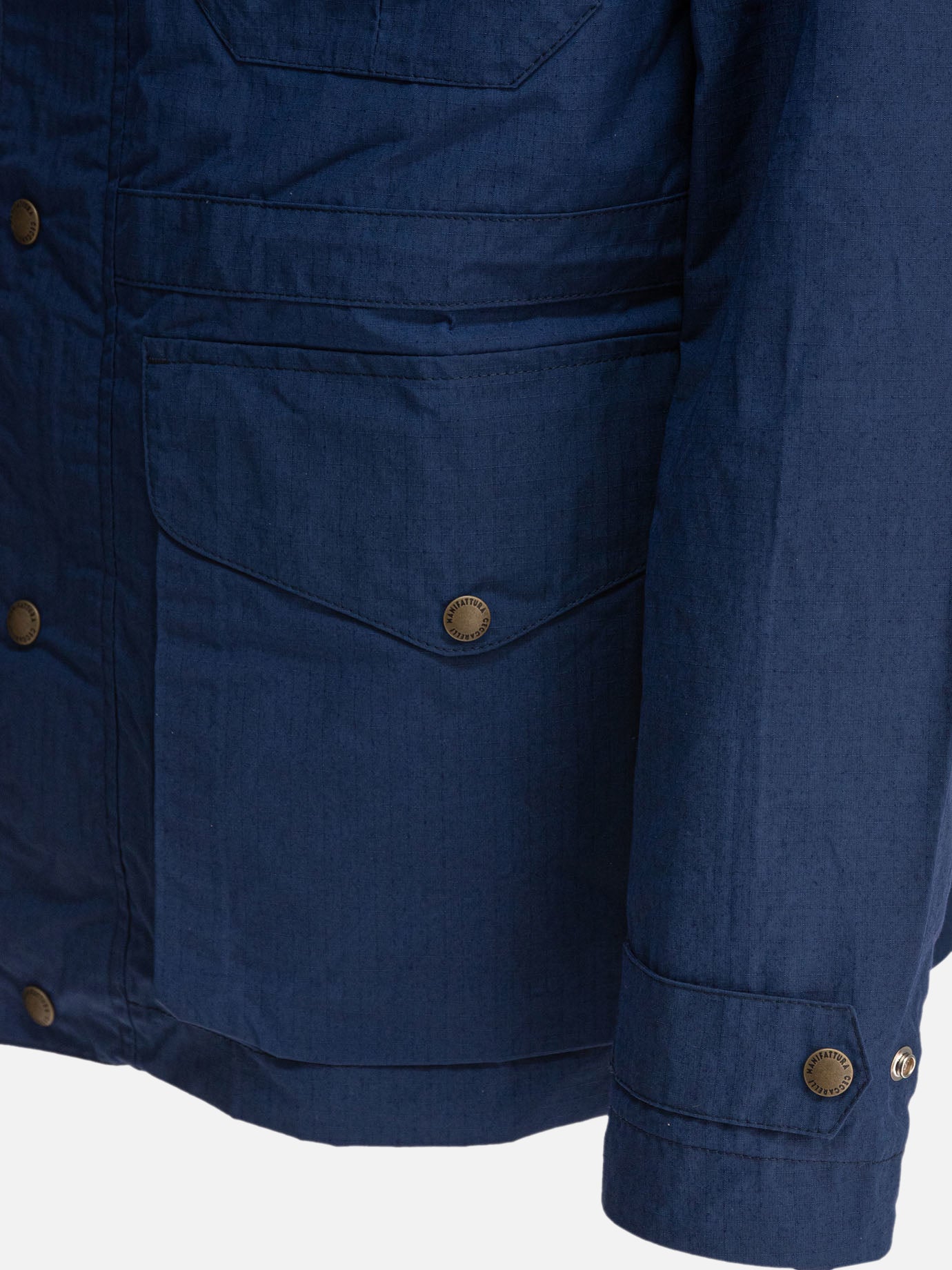 Quilted & Utility Jackets Solid colour  Blue - Manifattura Ceccarelli Men | PDP | VIETTI Online Store | Zoom-Modal_4
