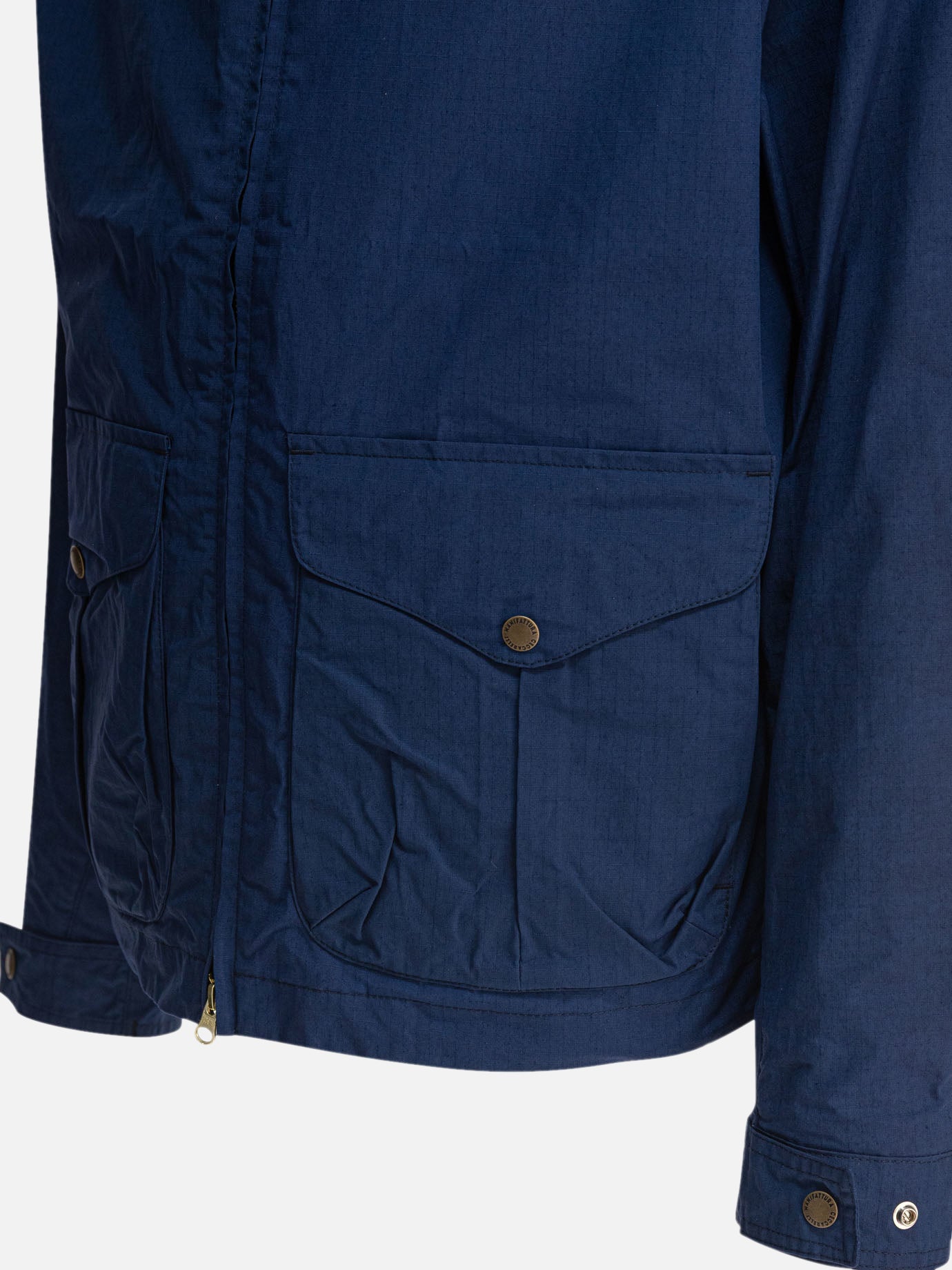 Quilted & Utility Jackets Solid colour  Blue - Manifattura Ceccarelli Men | PDP | VIETTI Online Store | Zoom-Modal_4
