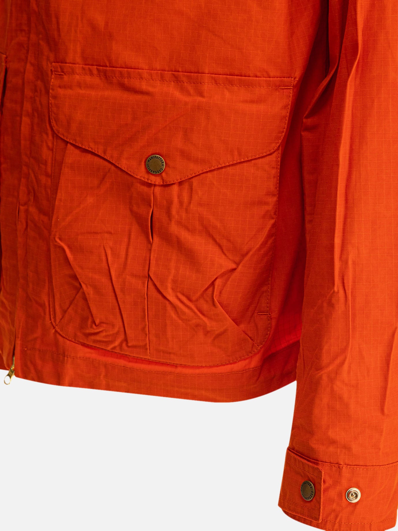 Giacche overshirt Solid colour  Arancione - Manifattura Ceccarelli Uomo | PDP | VIETTI Online Store | thumbnail_4