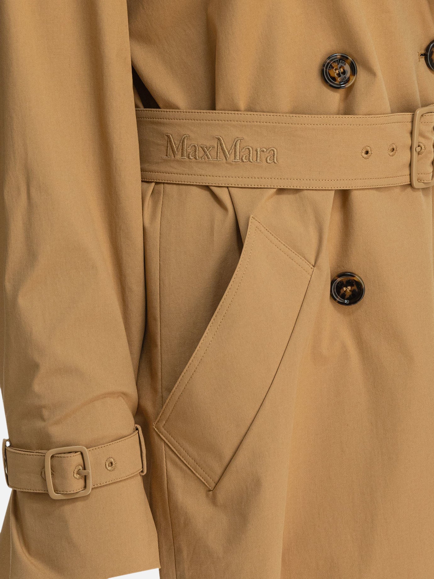 Max Mara Cotton canvas raincoat 16086667_40 Beige thumbnail_4